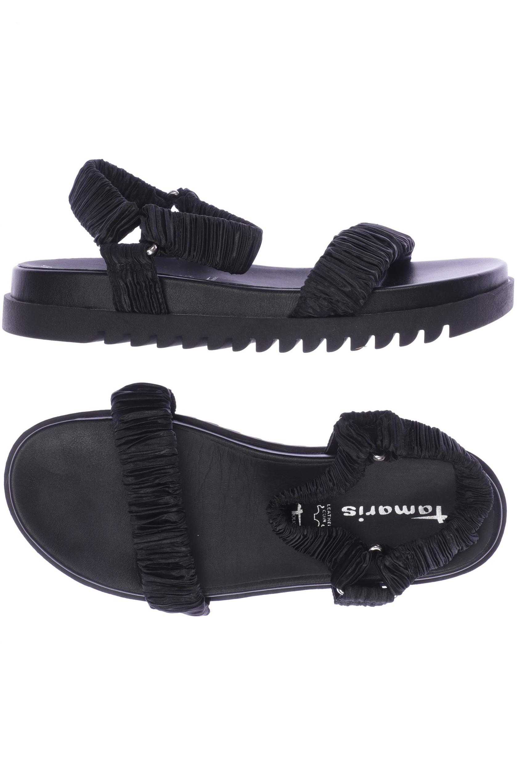 

Tamaris Damen Sandale, schwarz, Gr. 41