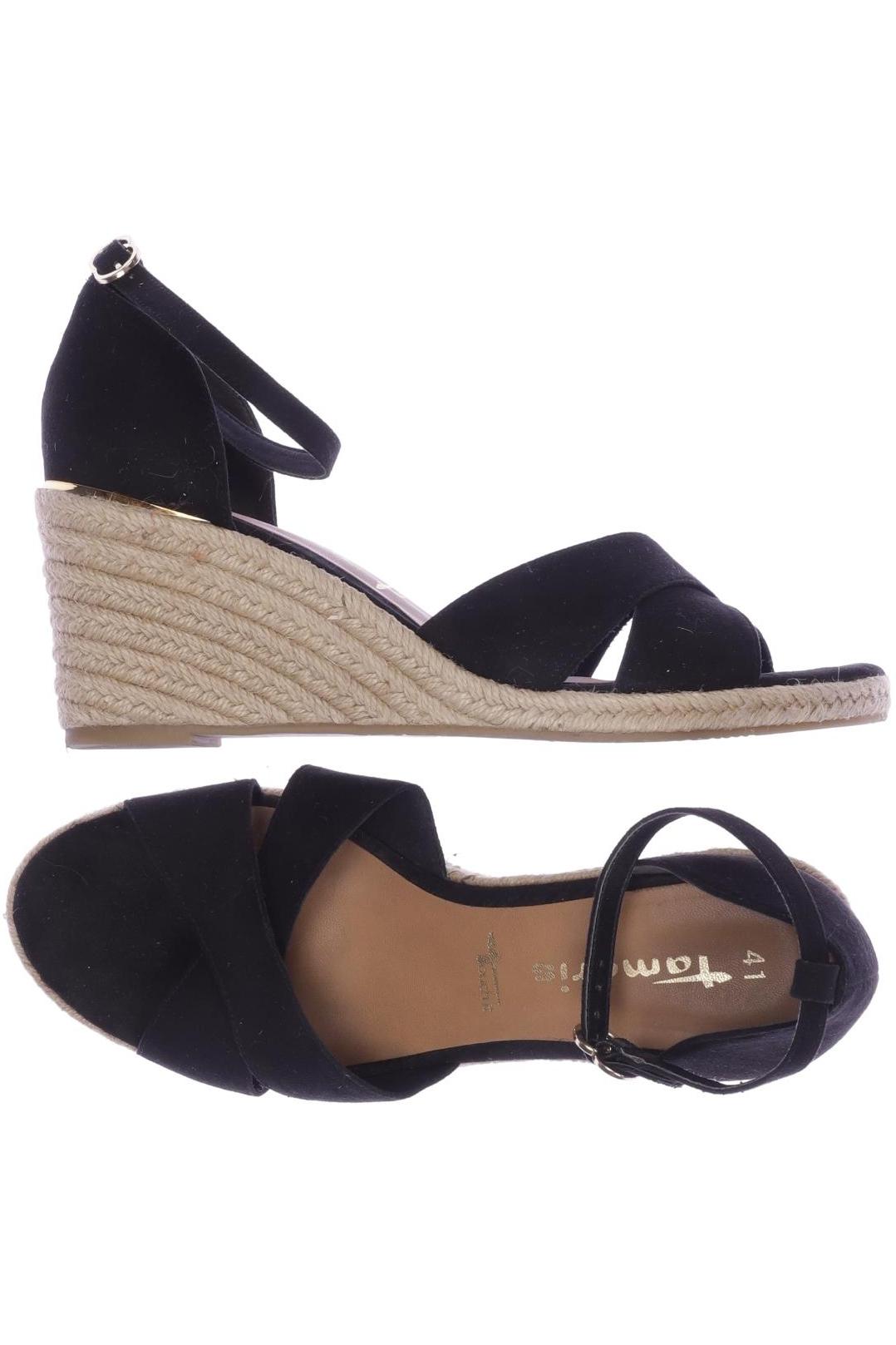

Tamaris Damen Sandale, schwarz, Gr. 41