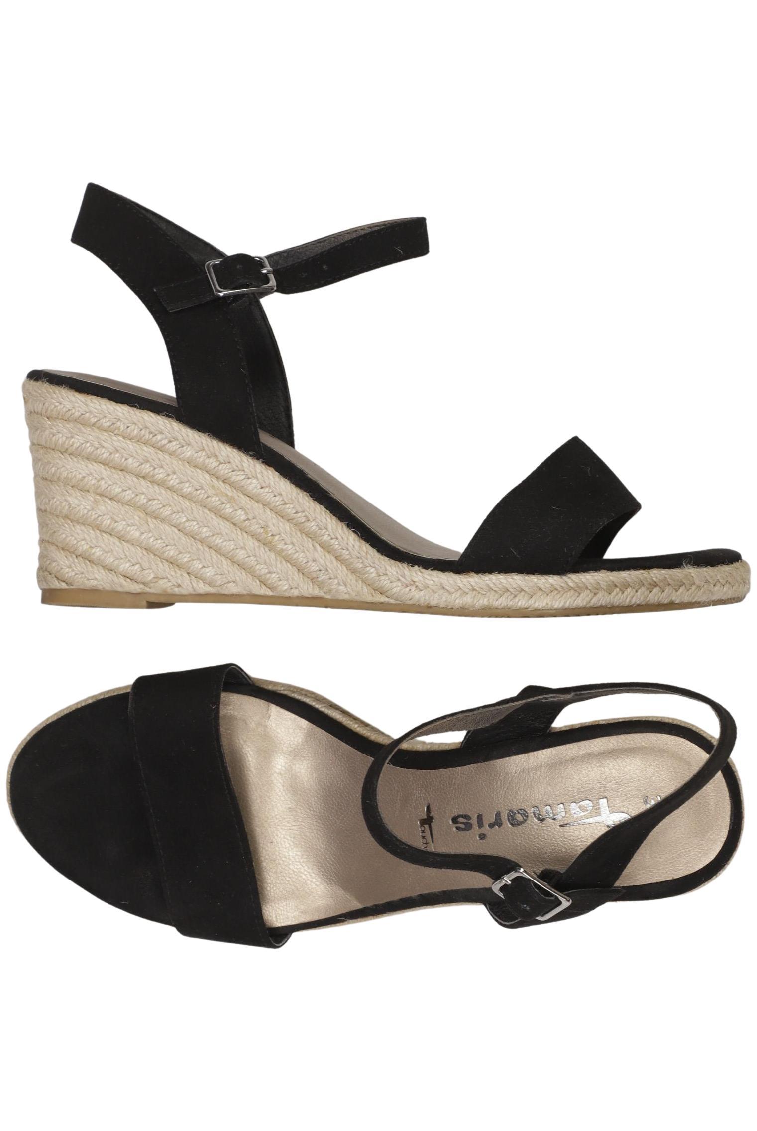 

Tamaris Damen Sandale, schwarz, Gr. 39