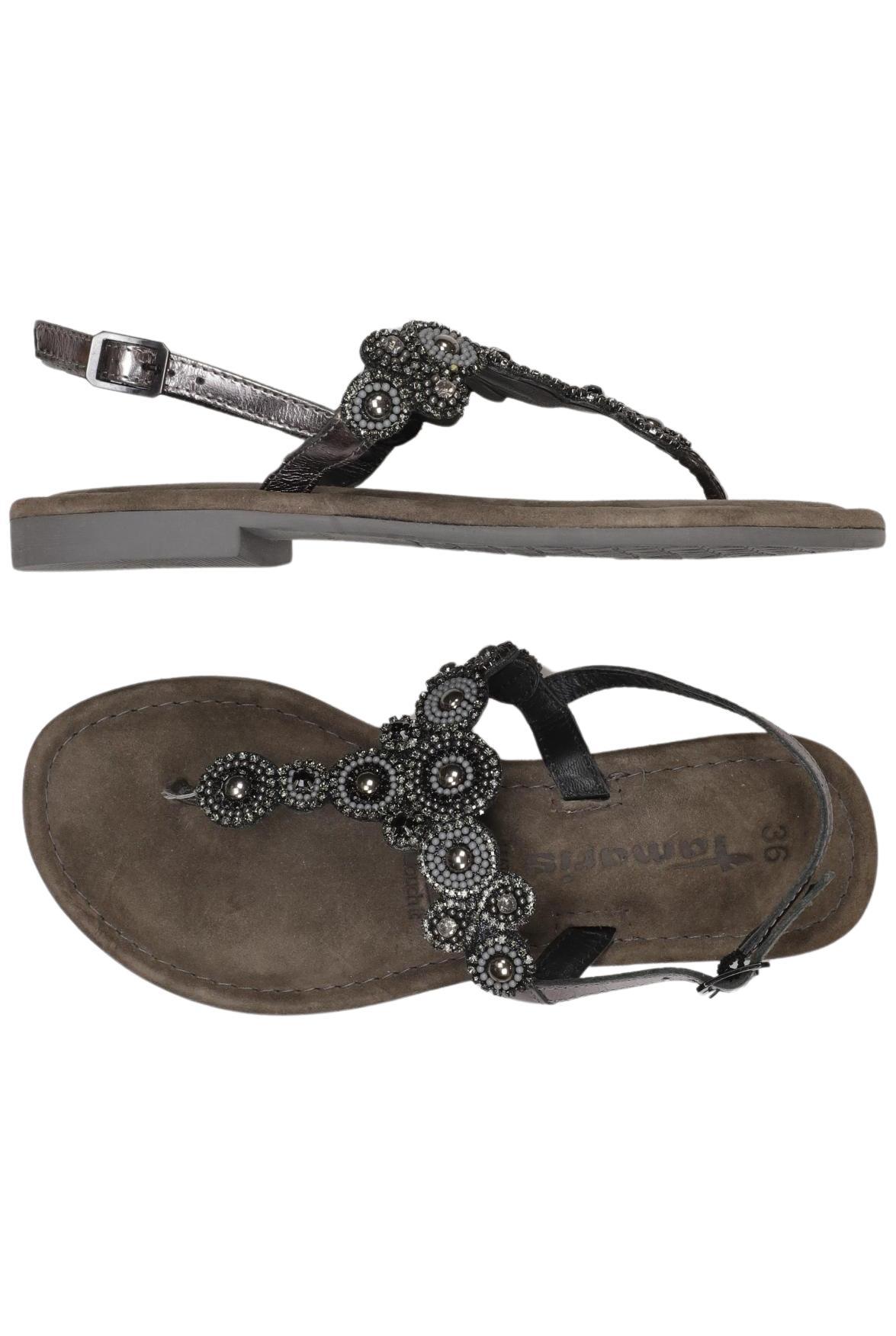 

Tamaris Damen Sandale, silber, Gr. 36