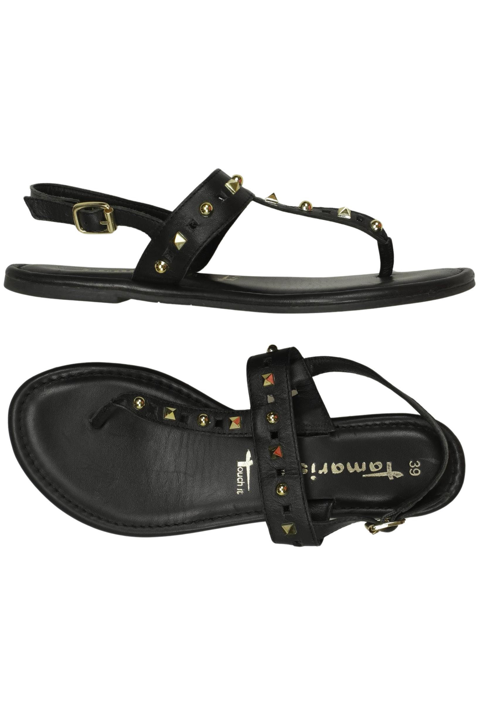 

Tamaris Damen Sandale, schwarz, Gr. 39