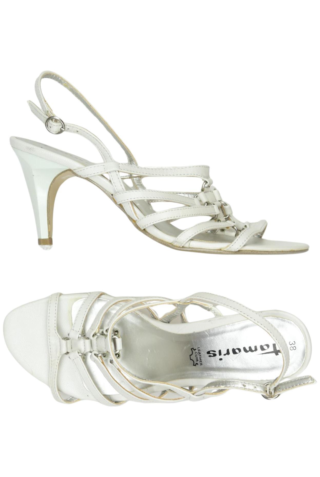 

Tamaris Damen Sandale, weiß, Gr. 38