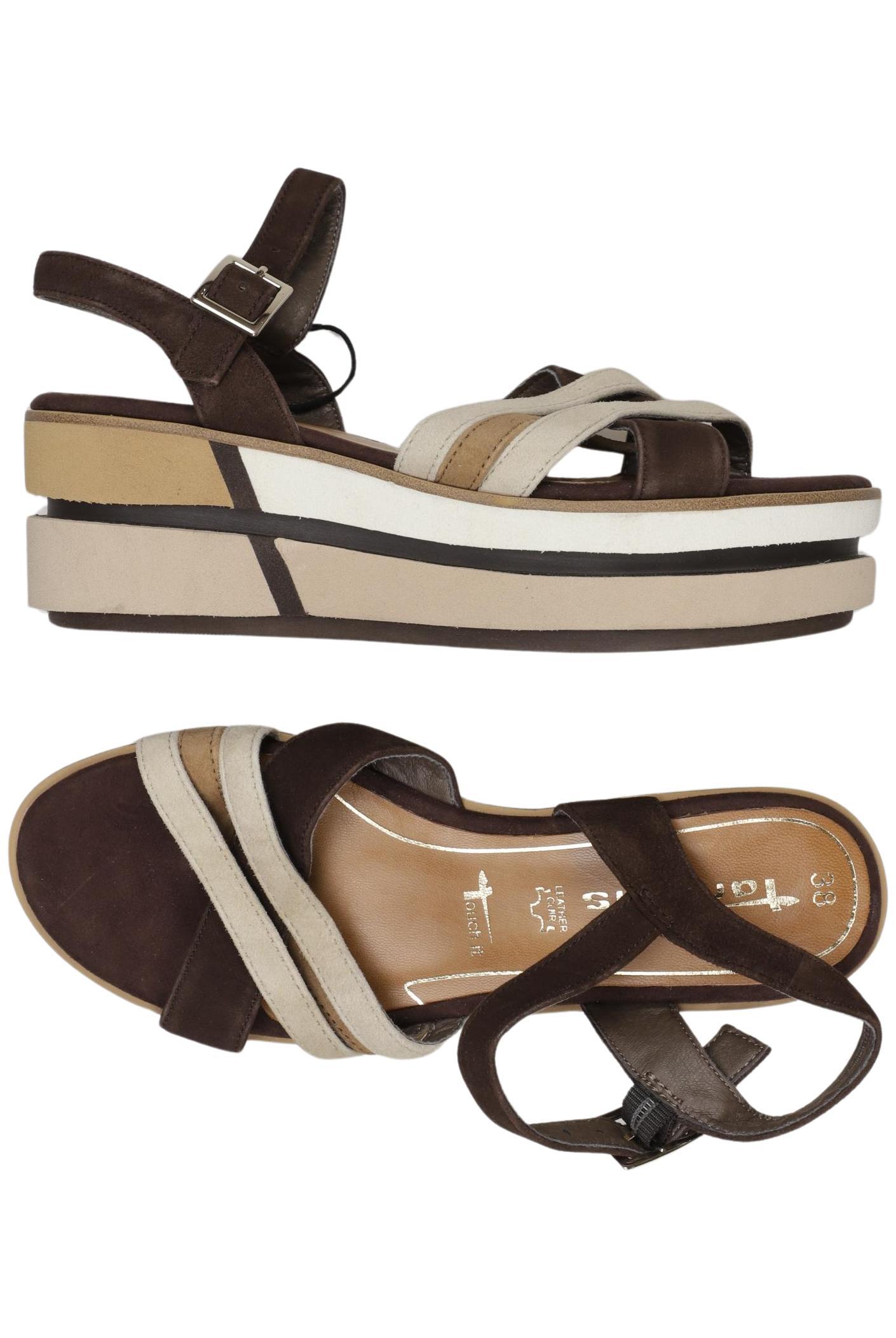 

Tamaris Damen Sandale, braun, Gr. 38