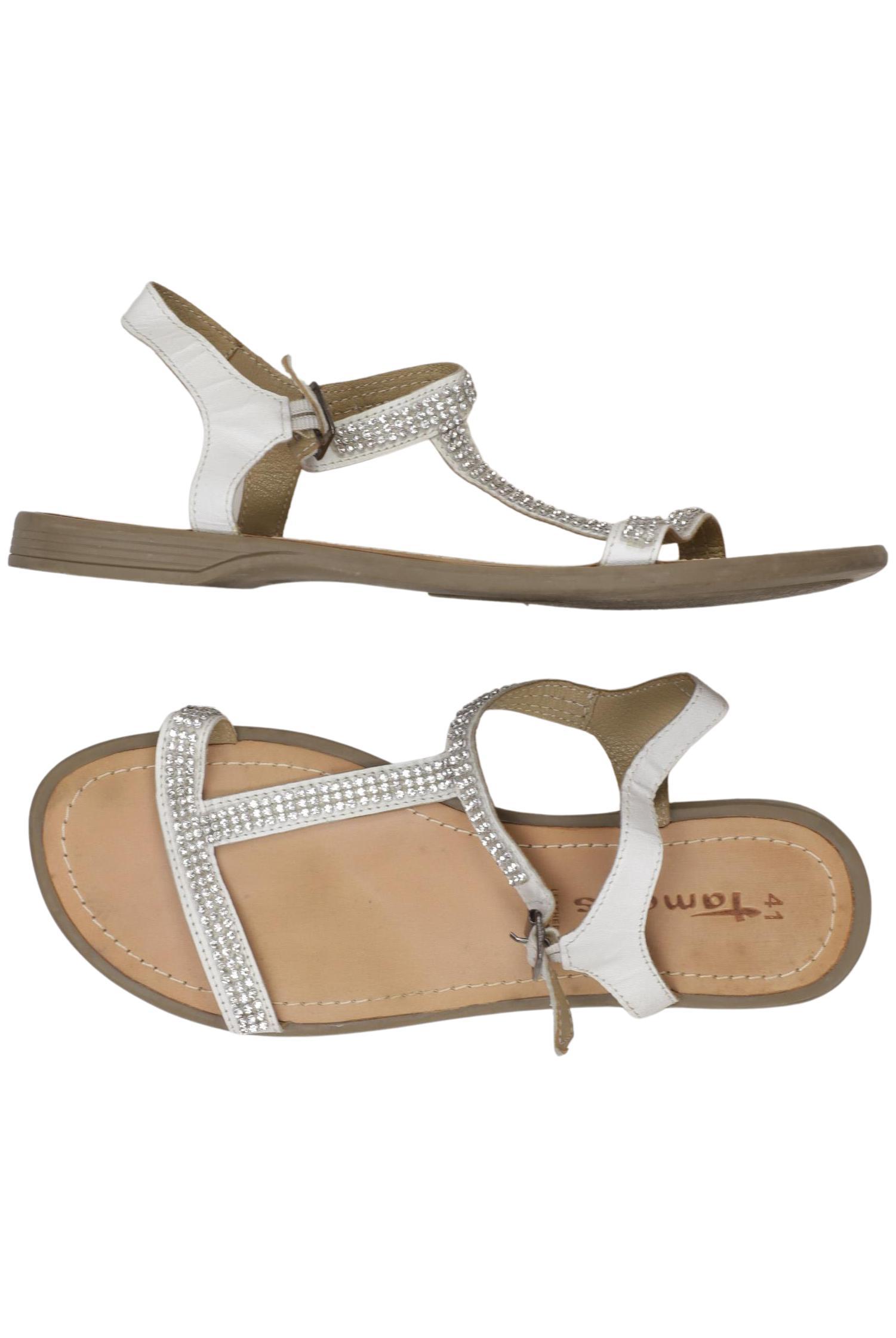 

Tamaris Damen Sandale, weiß, Gr. 41