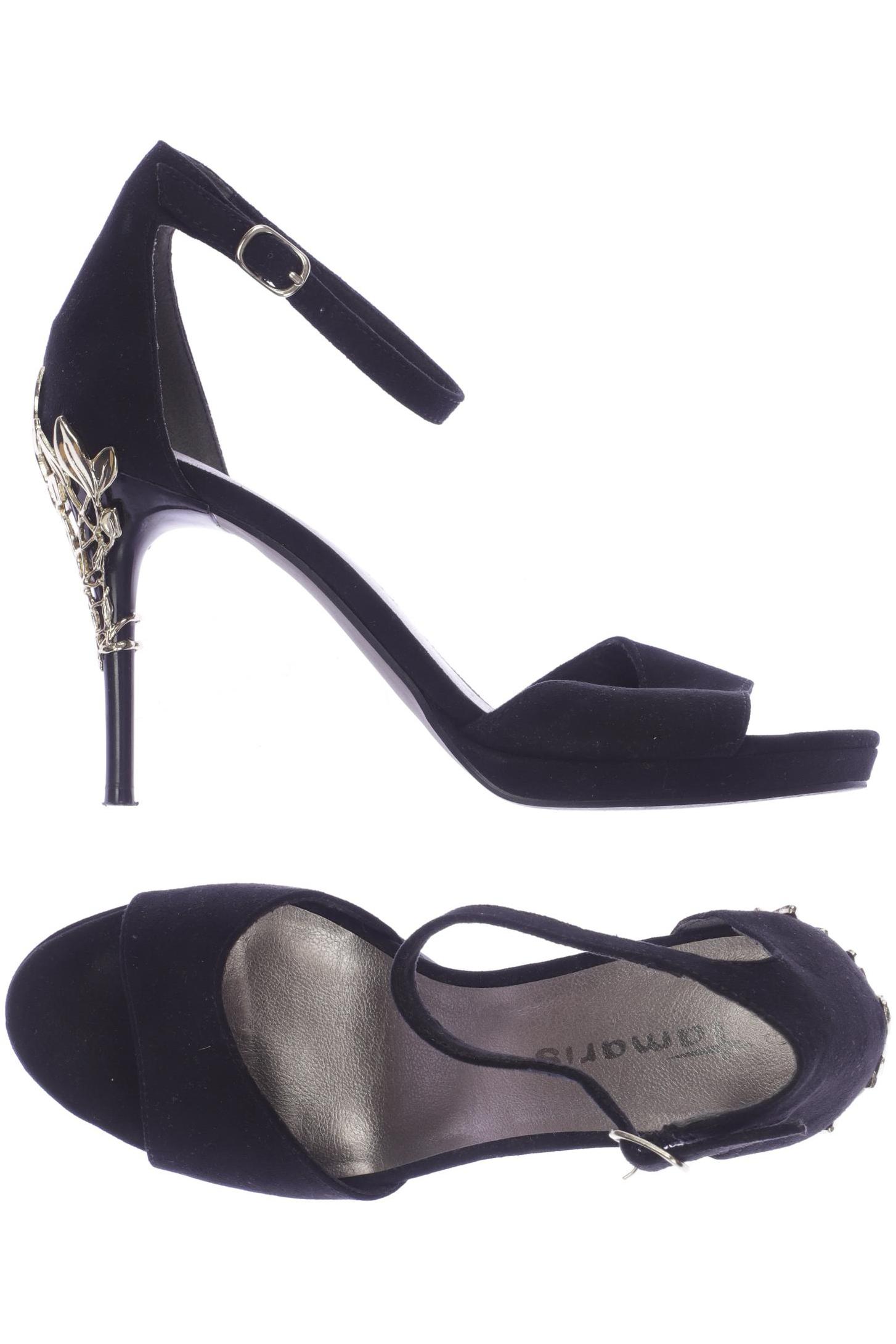 

Tamaris Damen Sandale, schwarz, Gr. 39