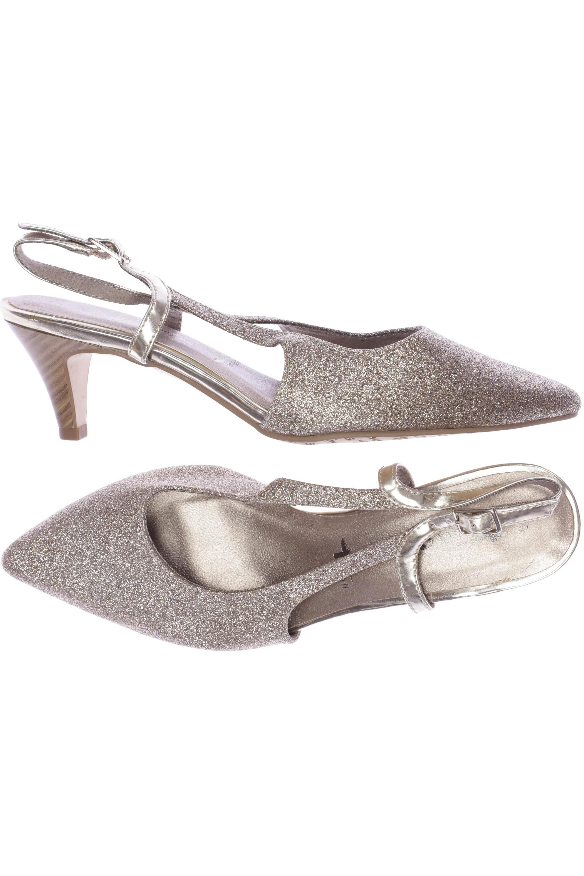 

Tamaris Damen Sandale, gold, Gr. 39