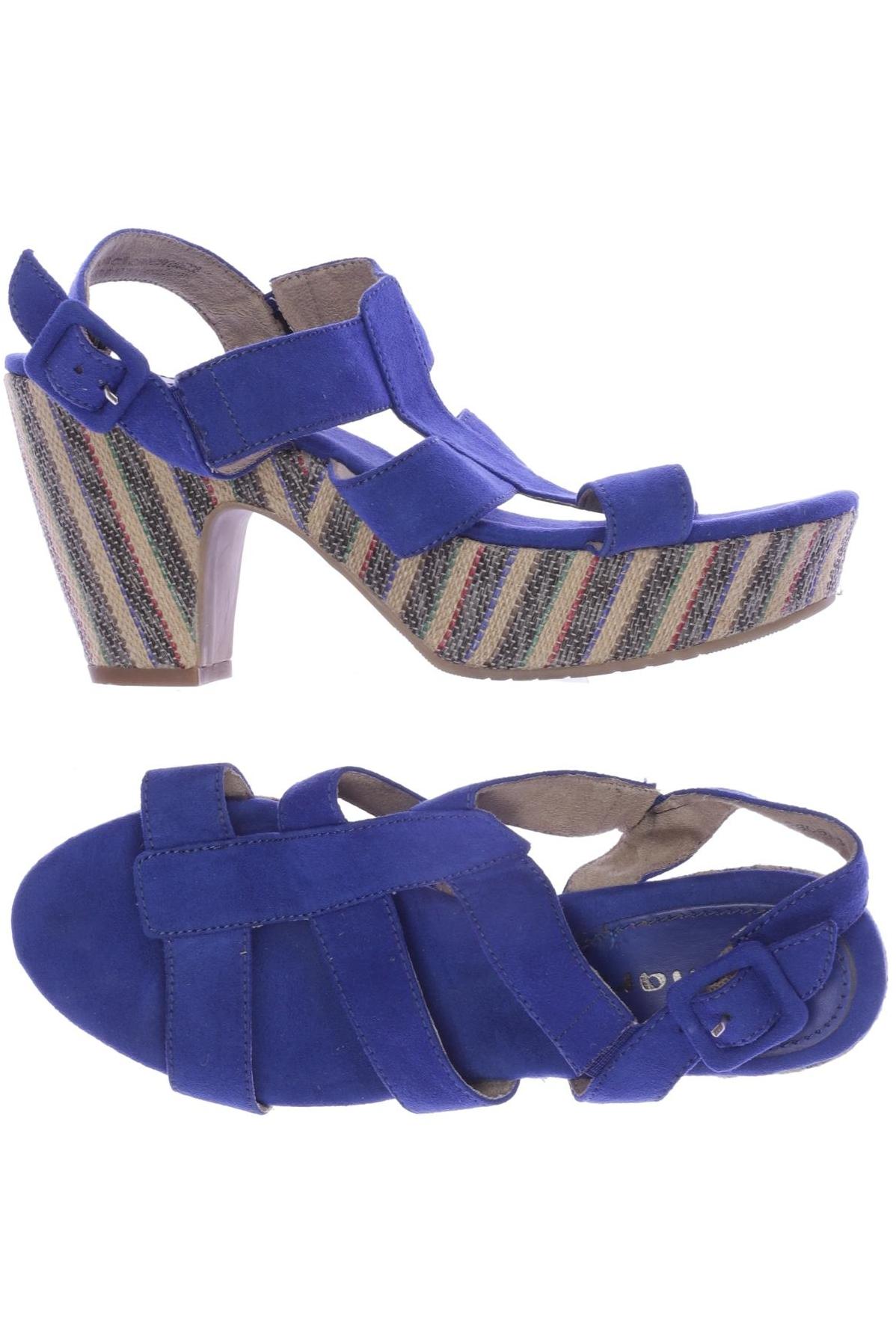 

Tamaris Damen Sandale, blau, Gr. 37