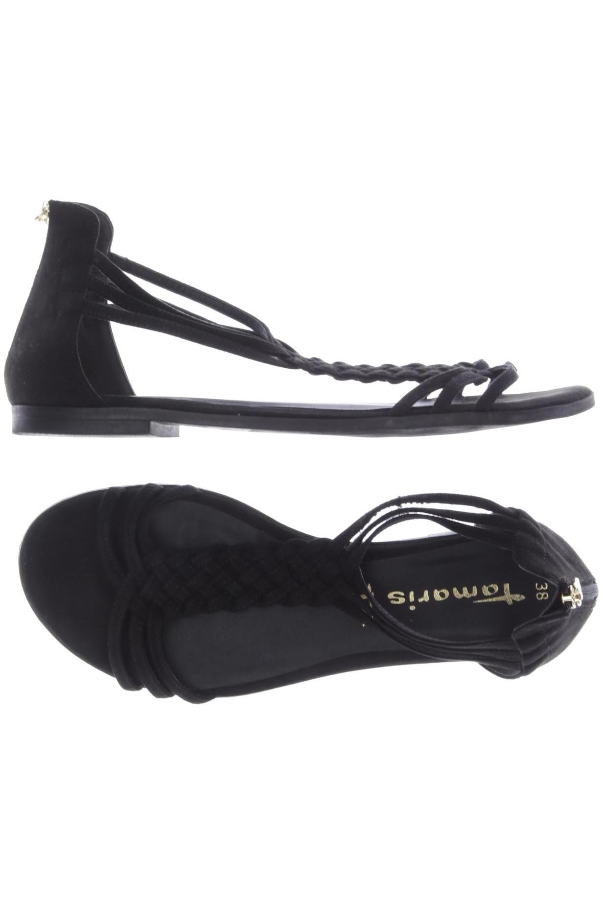 

Tamaris Damen Sandale, schwarz, Gr. 38