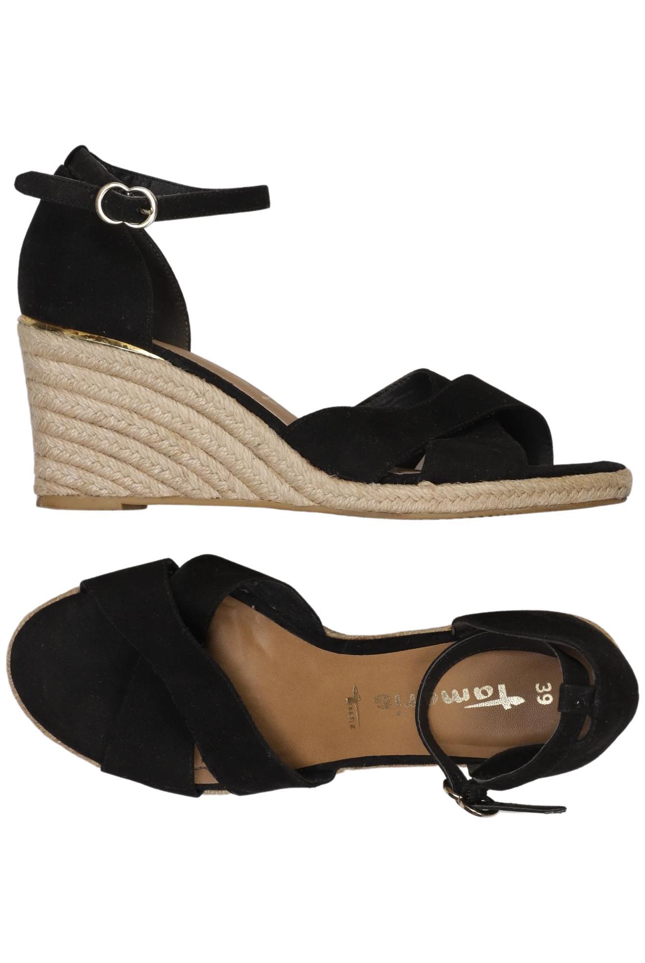 

Tamaris Damen Sandale, schwarz, Gr. 39