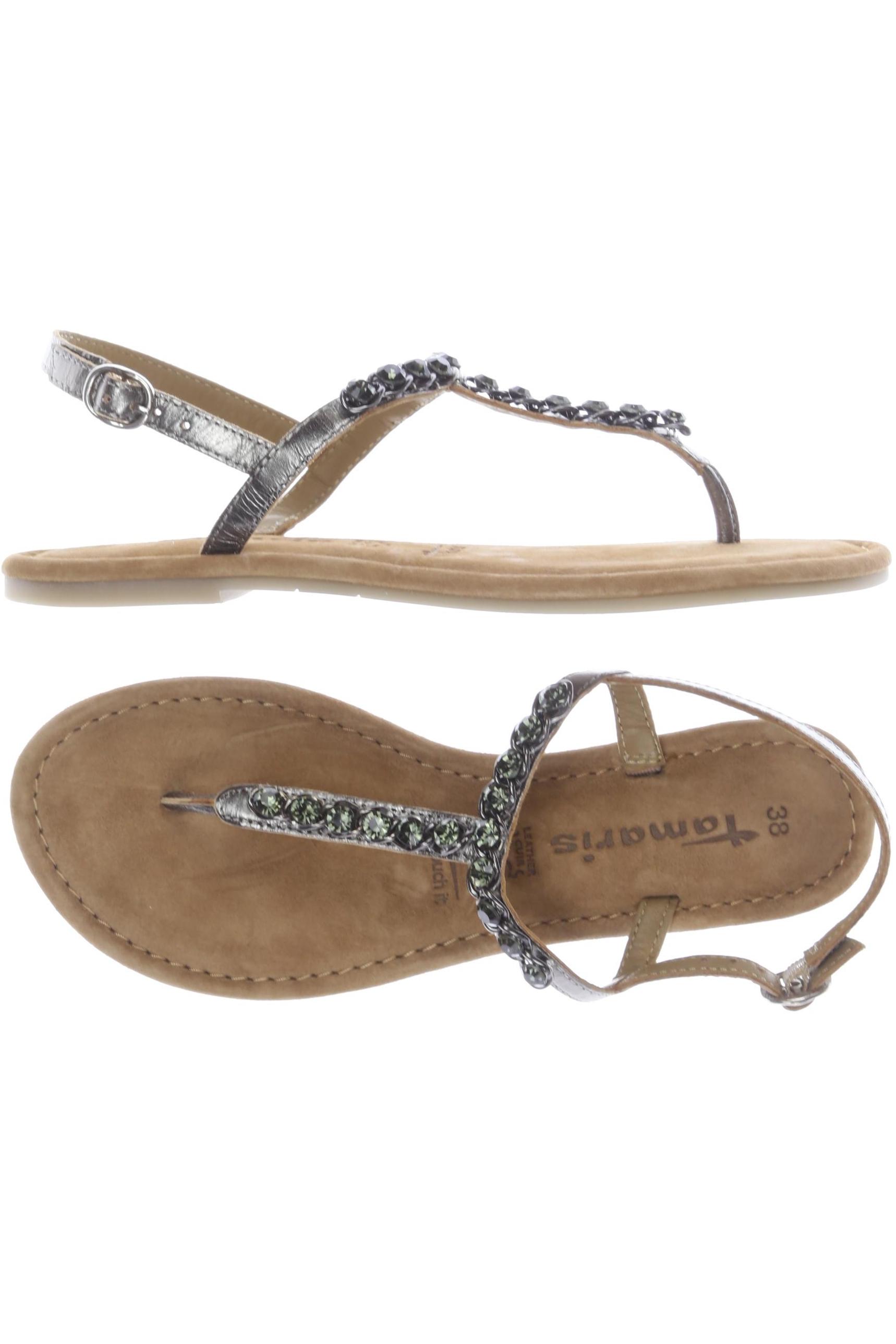 

Tamaris Damen Sandale, grau, Gr. 38