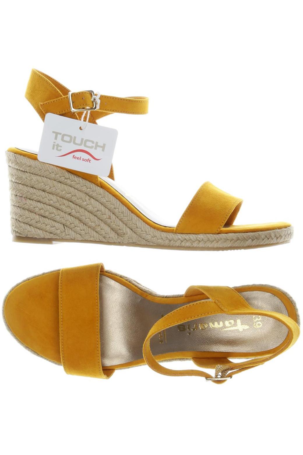 

Tamaris Damen Sandale, gelb, Gr. 39
