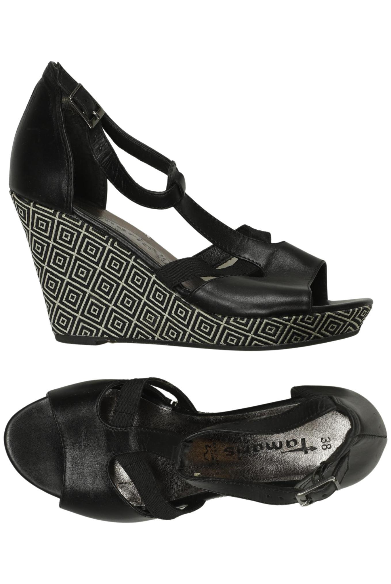 

Tamaris Damen Sandale, schwarz, Gr. 38