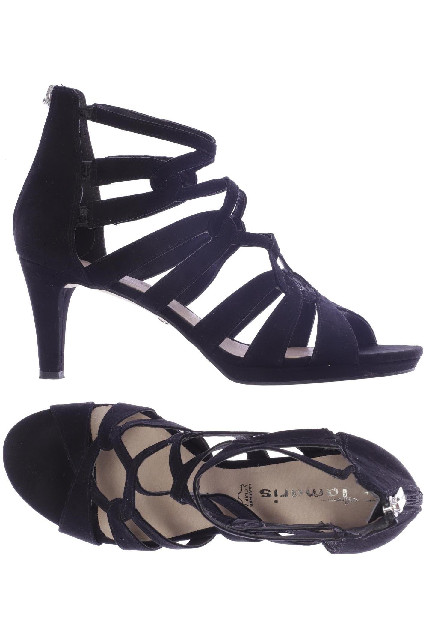 

Tamaris Damen Sandale, schwarz, Gr. 41