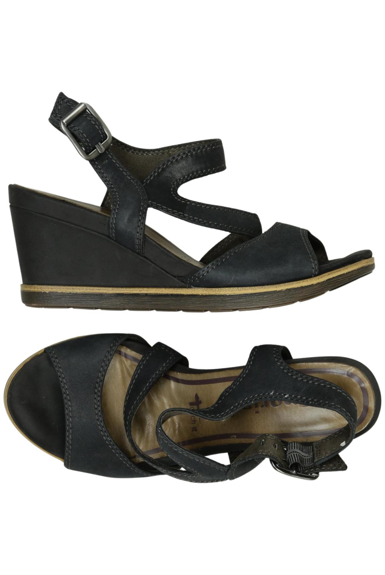 

Tamaris Damen Sandale, schwarz, Gr. 37
