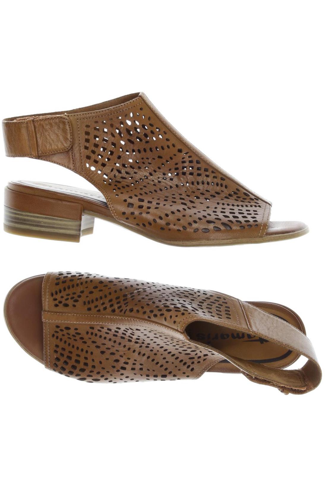 

Tamaris Damen Sandale, braun, Gr. 39