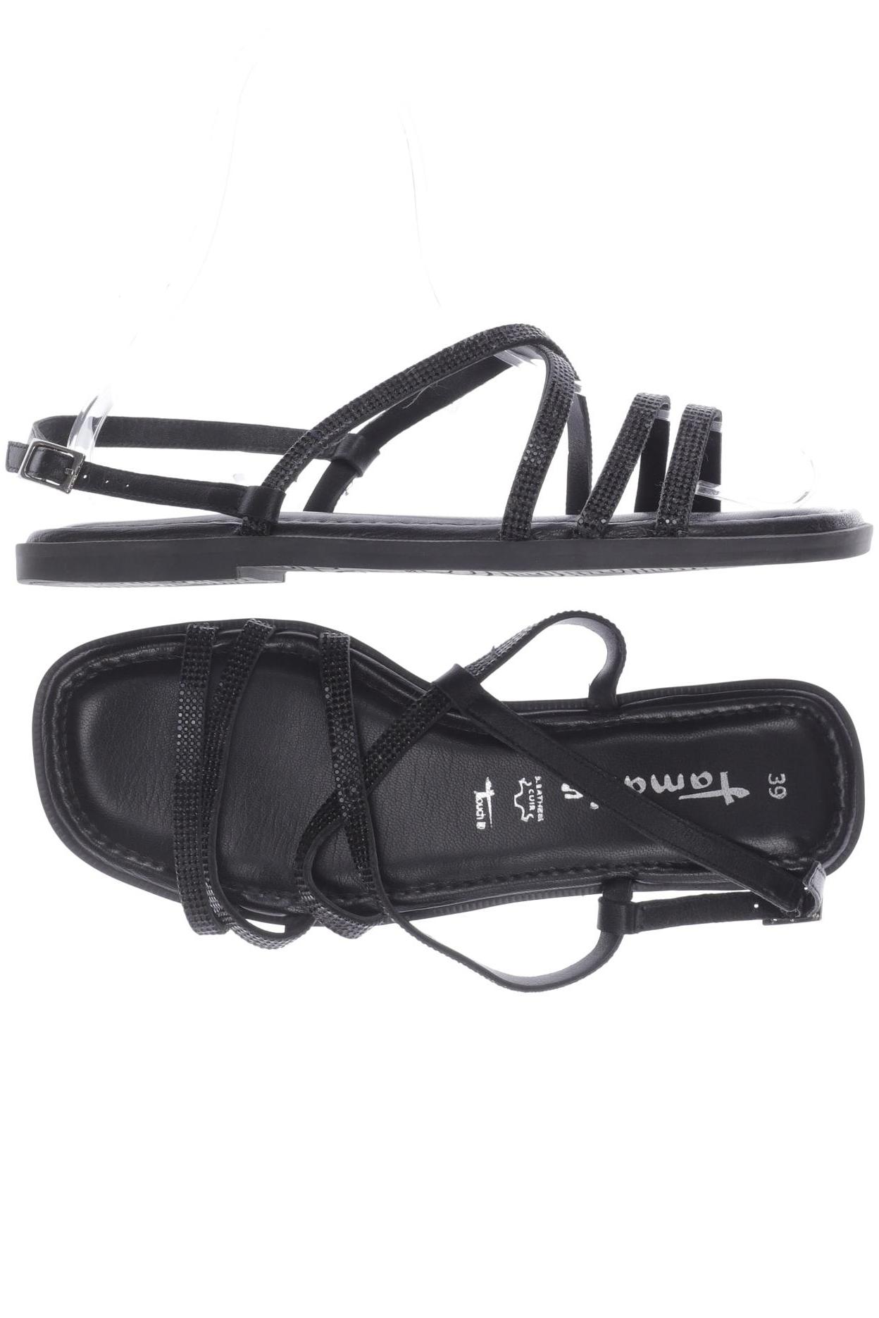 

Tamaris Damen Sandale, schwarz, Gr. 39