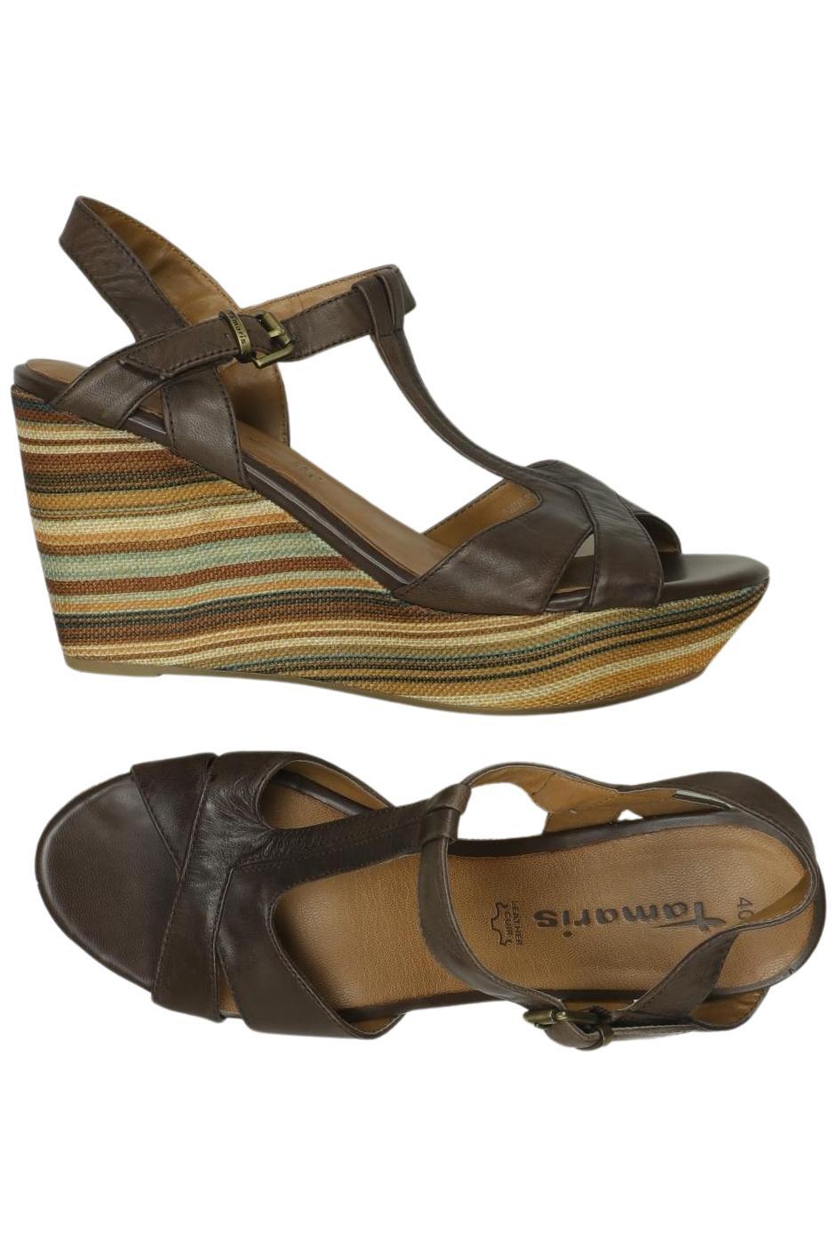 

Tamaris Damen Sandale, braun, Gr. 40