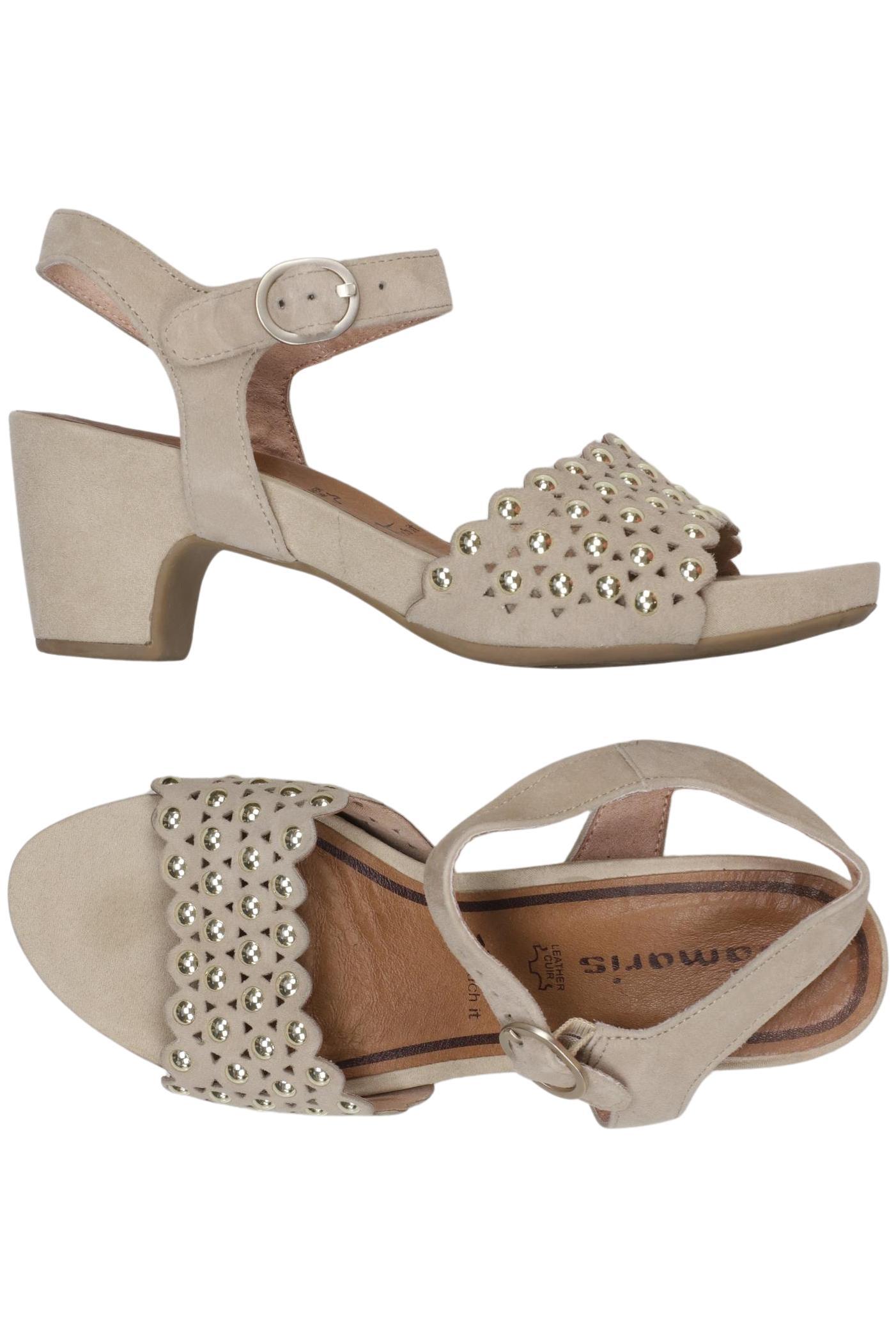 

Tamaris Damen Sandale, beige, Gr. 38