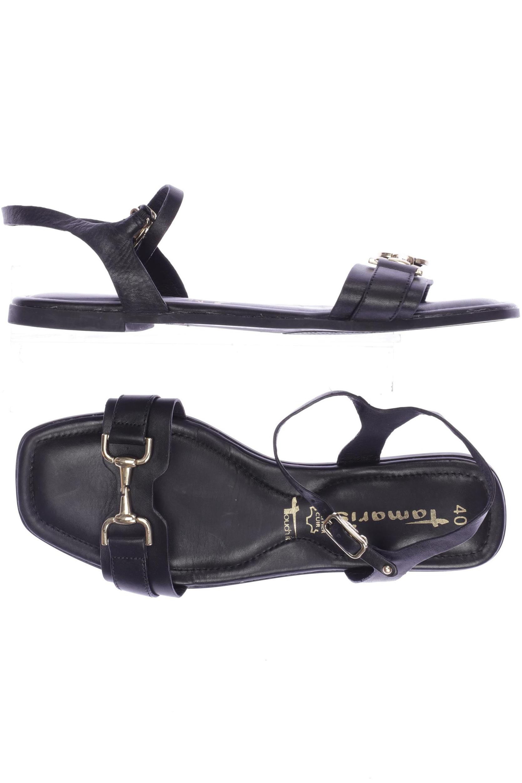 

Tamaris Damen Sandale, schwarz, Gr. 40