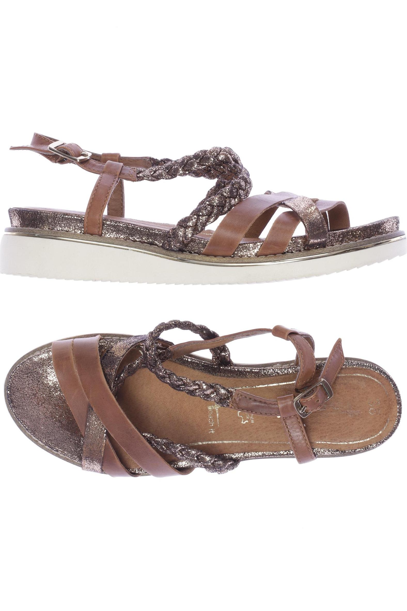 

Tamaris Damen Sandale, braun, Gr. 38