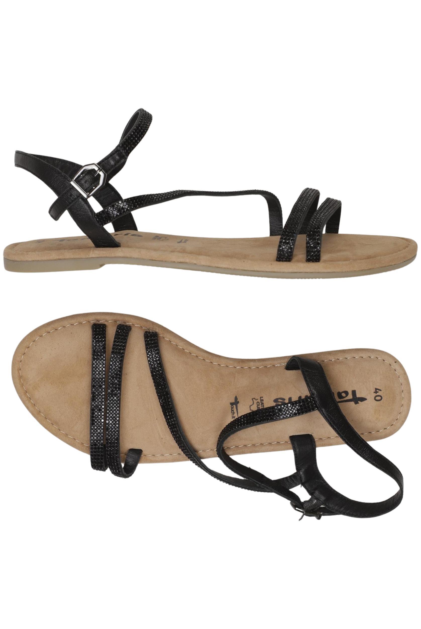 

Tamaris Damen Sandale, schwarz, Gr. 40