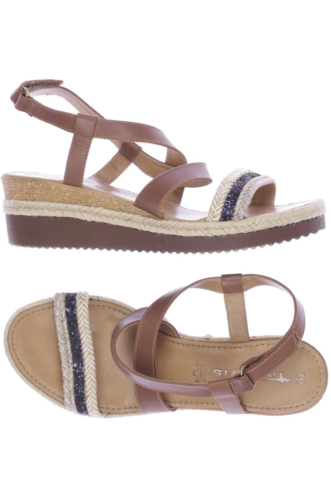 

Tamaris Damen Sandale, braun, Gr. 39