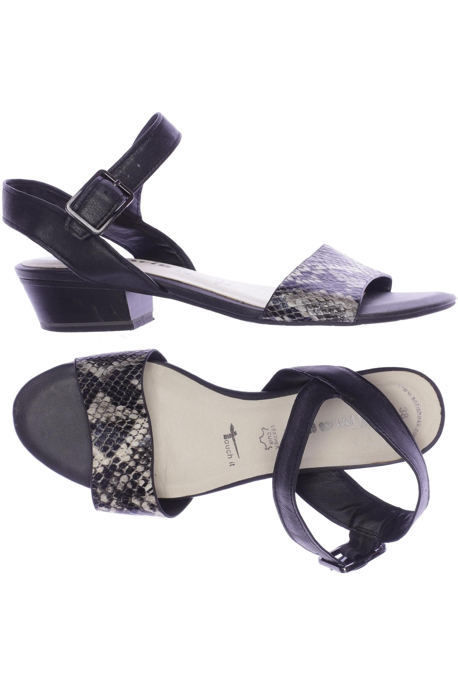 

Tamaris Damen Sandale, schwarz, Gr. 38