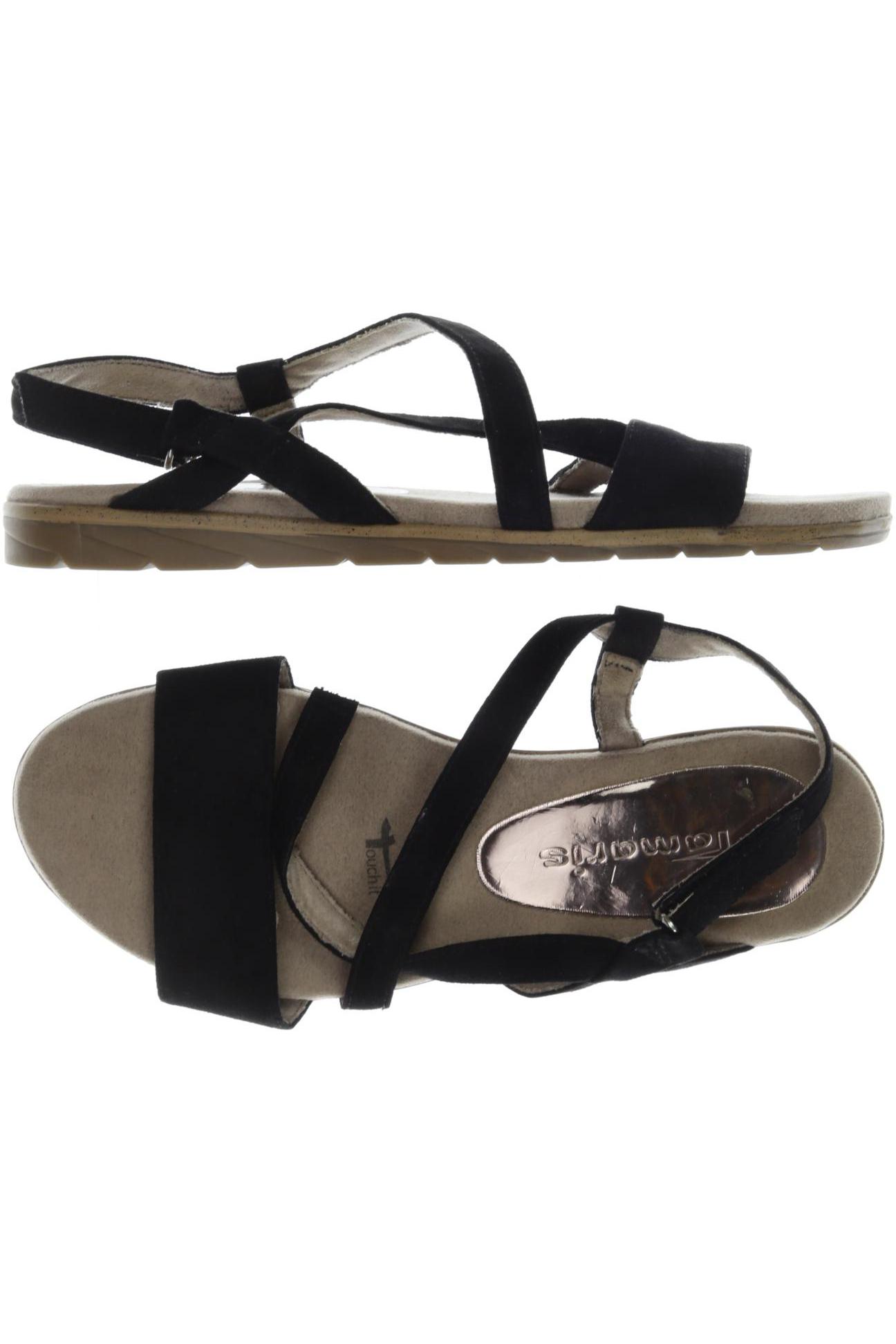

Tamaris Damen Sandale, schwarz, Gr. 38