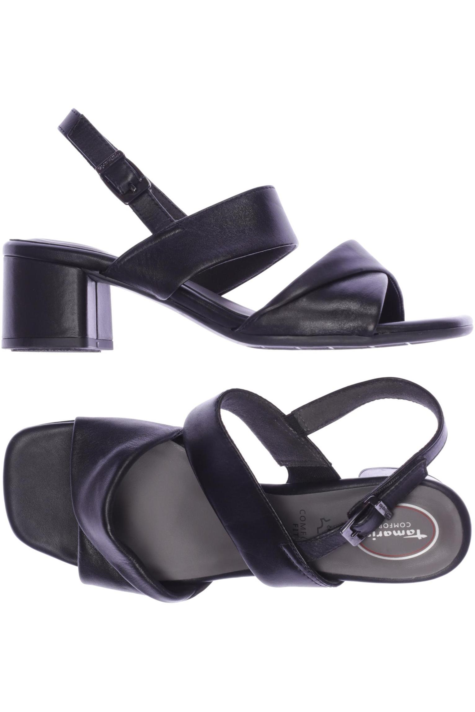 

Tamaris Damen Sandale, schwarz, Gr. 40