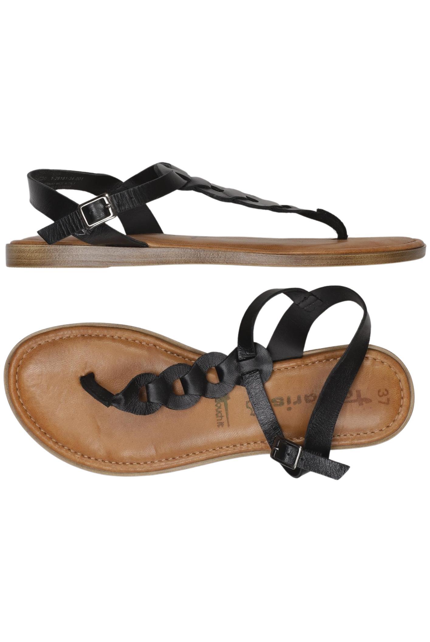 

Tamaris Damen Sandale, schwarz, Gr. 37