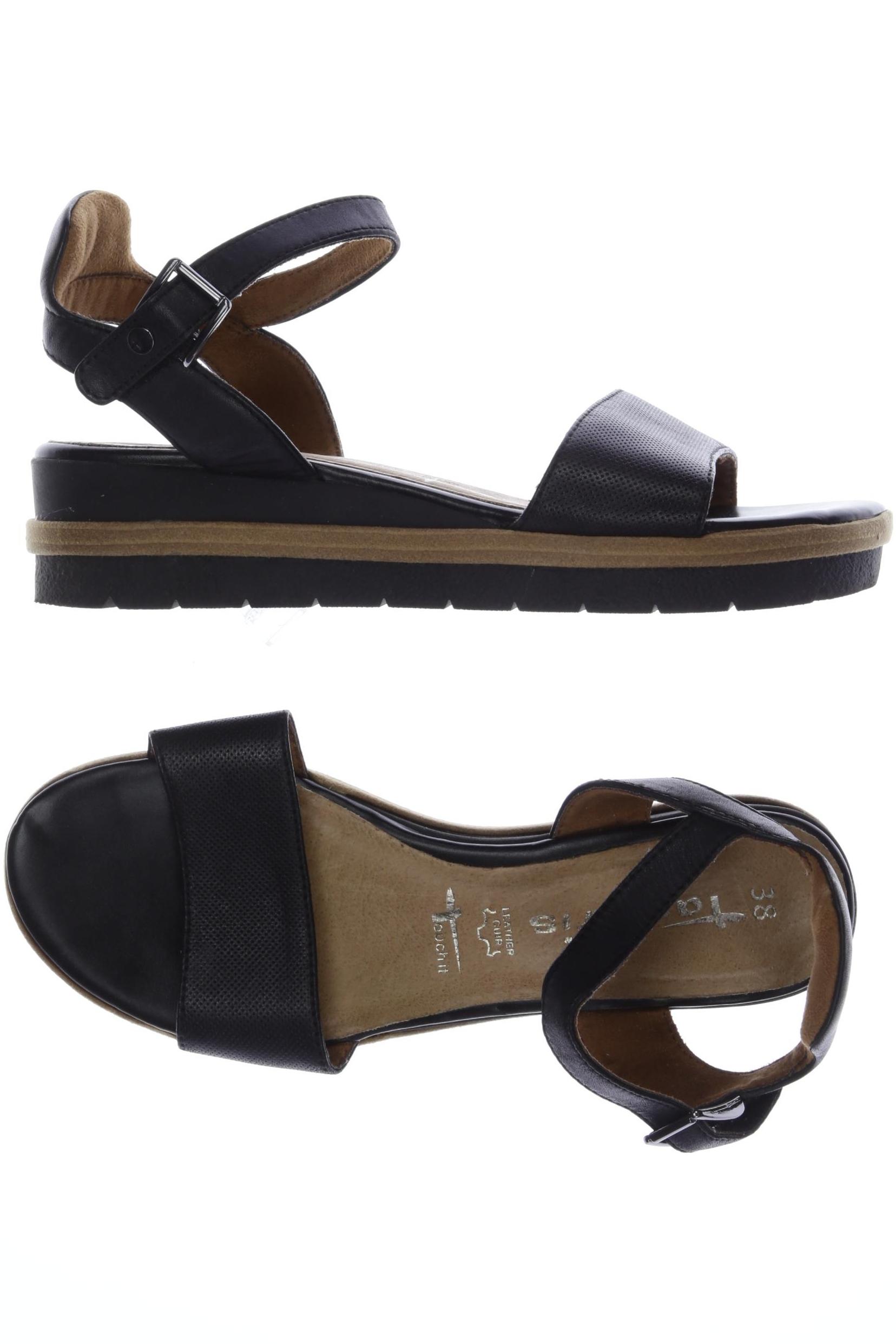 

Tamaris Damen Sandale, schwarz, Gr. 38