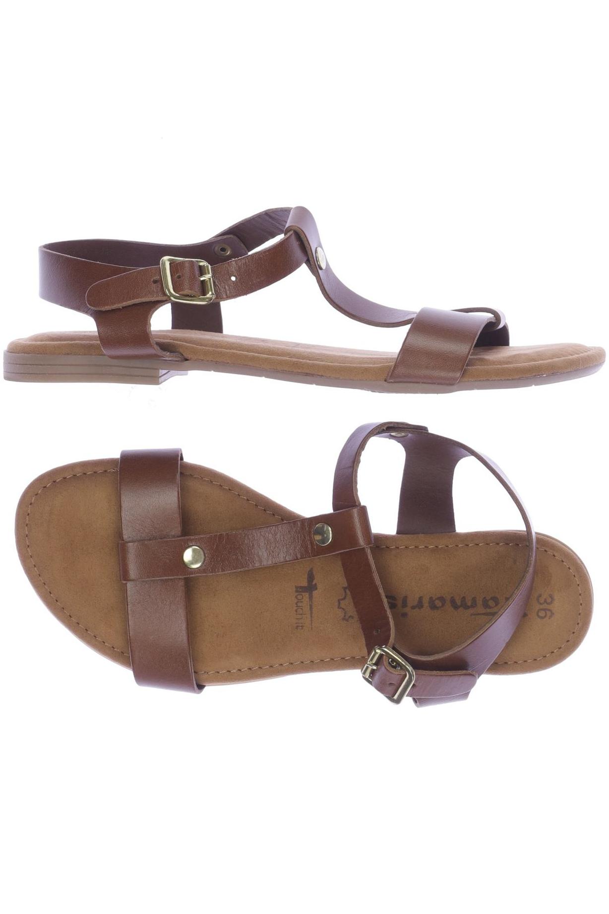 

Tamaris Damen Sandale, braun, Gr. 36