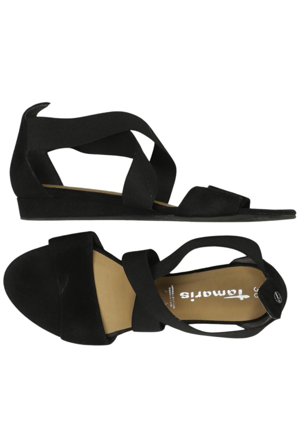 

Tamaris Damen Sandale, schwarz, Gr. 38