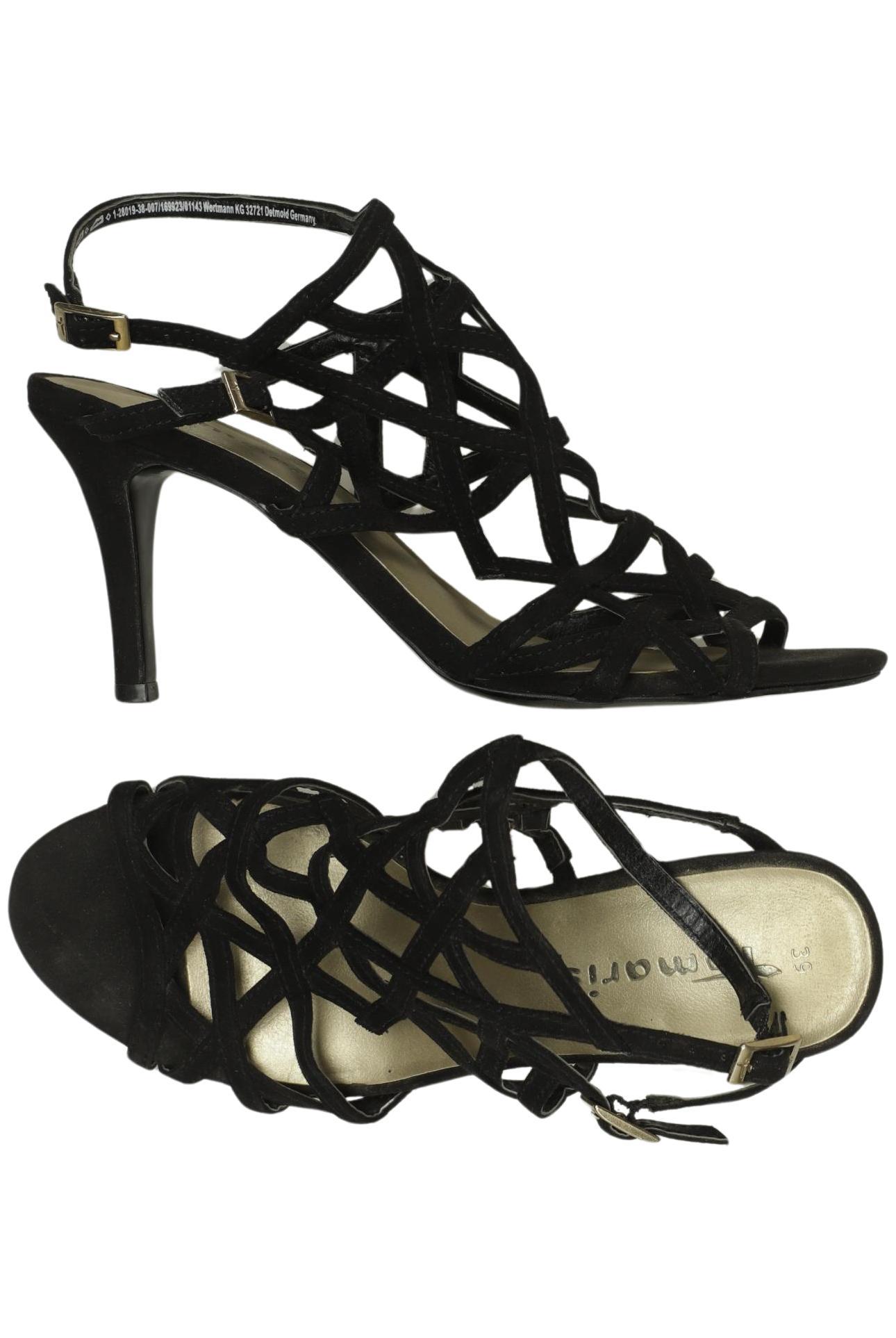 

Tamaris Damen Sandale, schwarz, Gr. 39