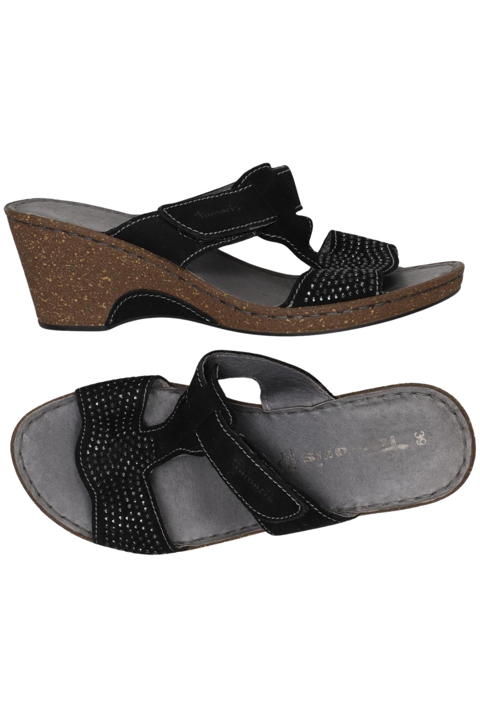 

Tamaris Damen Sandale, schwarz, Gr. 39