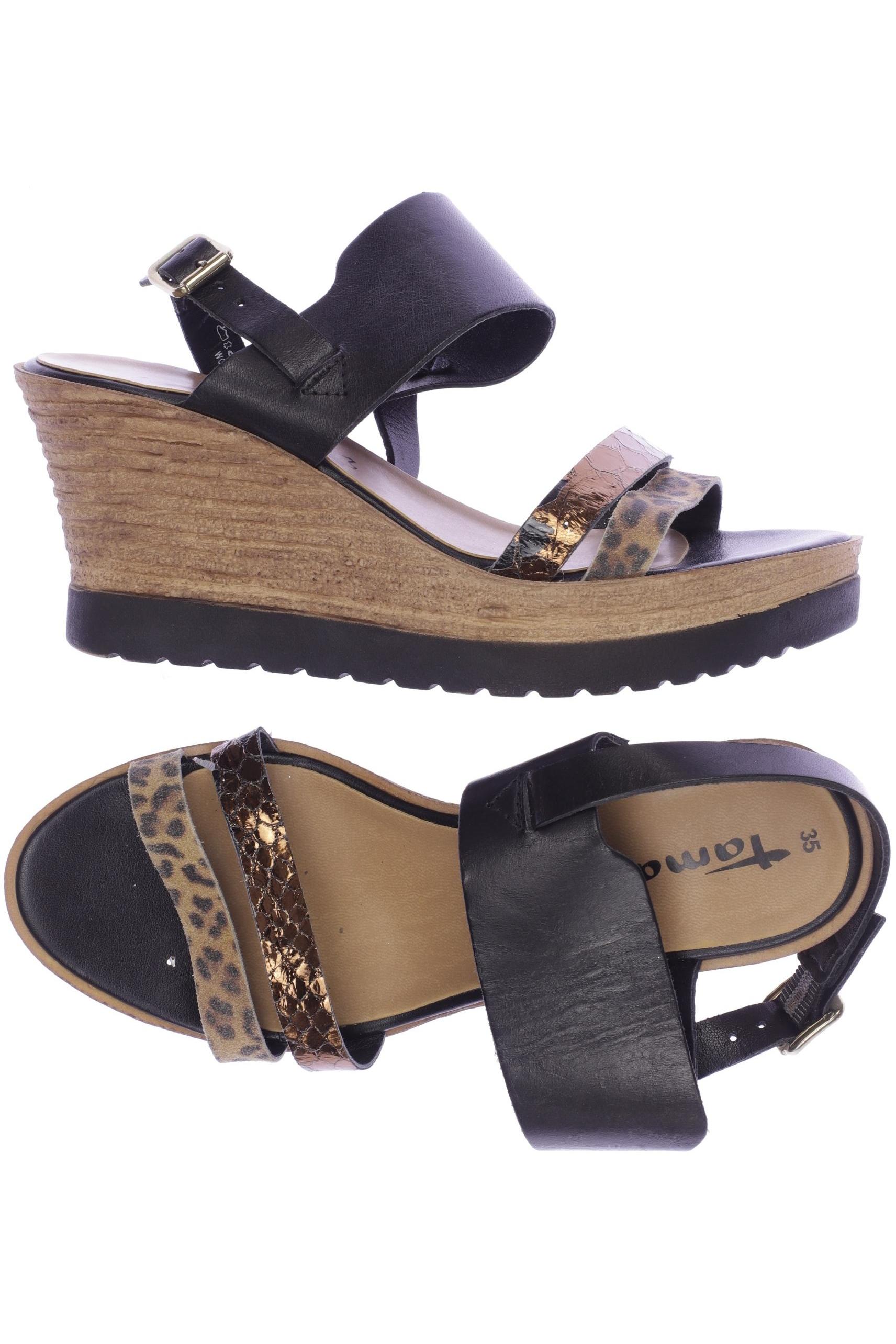 

Tamaris Damen Sandale, schwarz, Gr. 35