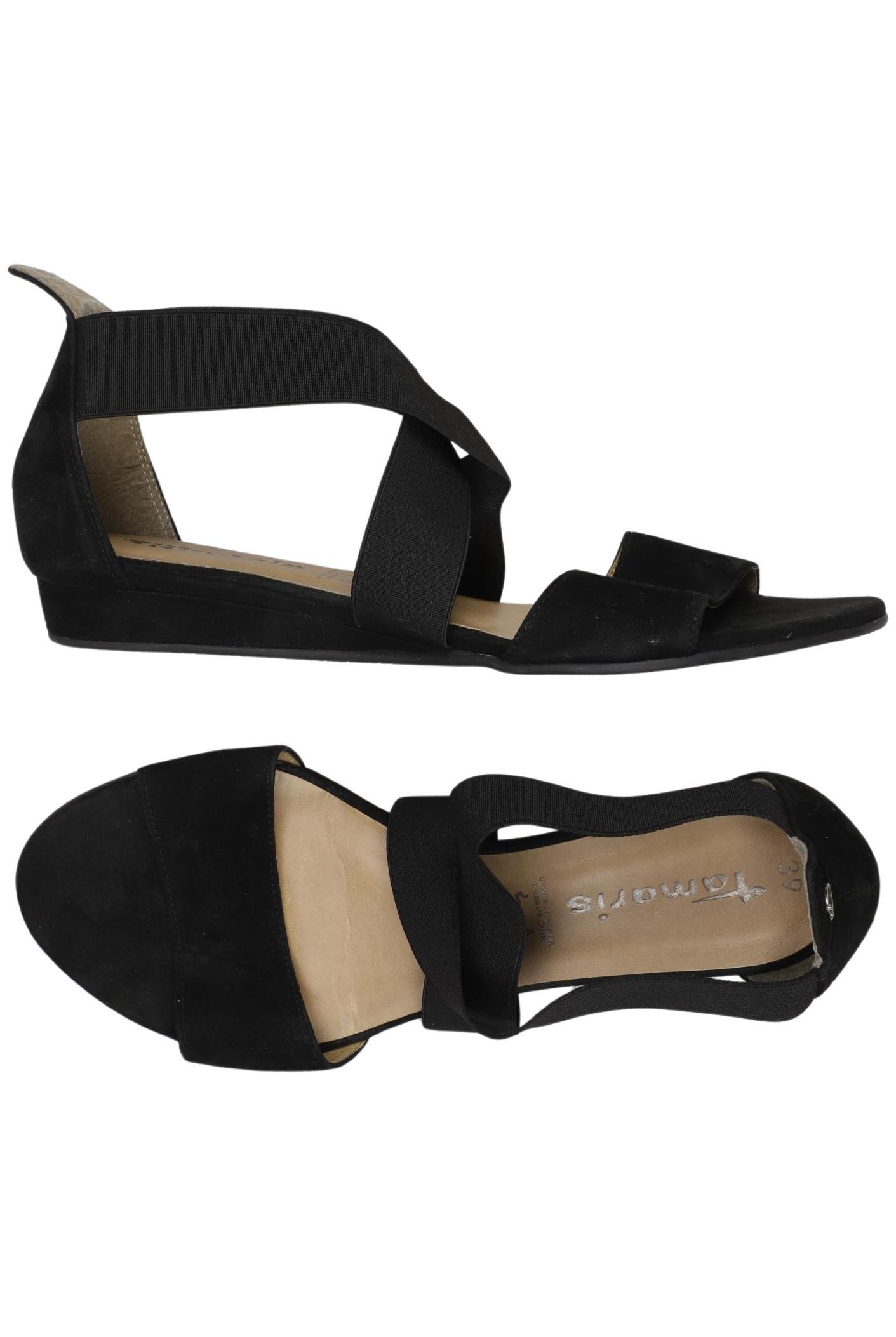 

Tamaris Damen Sandale, schwarz, Gr. 39