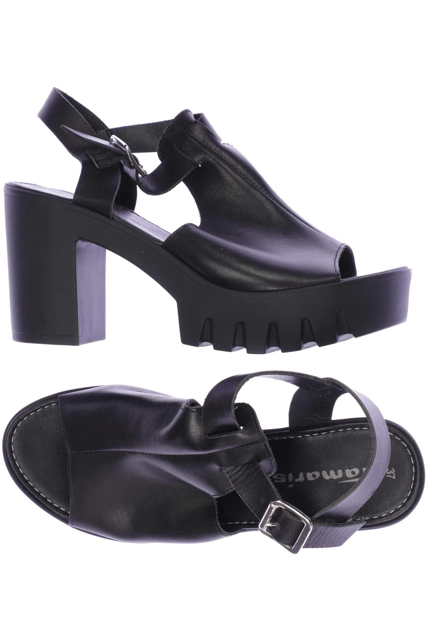 

Tamaris Damen Sandale, schwarz, Gr. 37