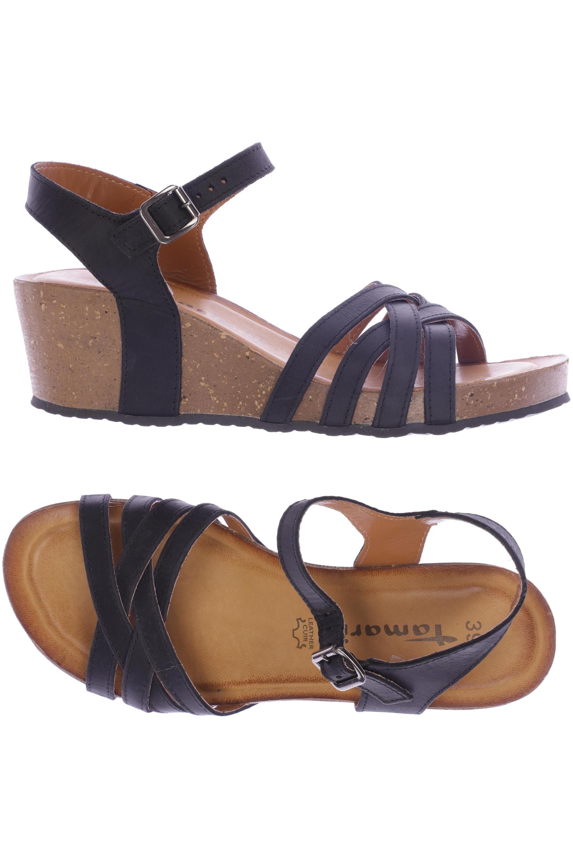 

Tamaris Damen Sandale, schwarz, Gr. 39