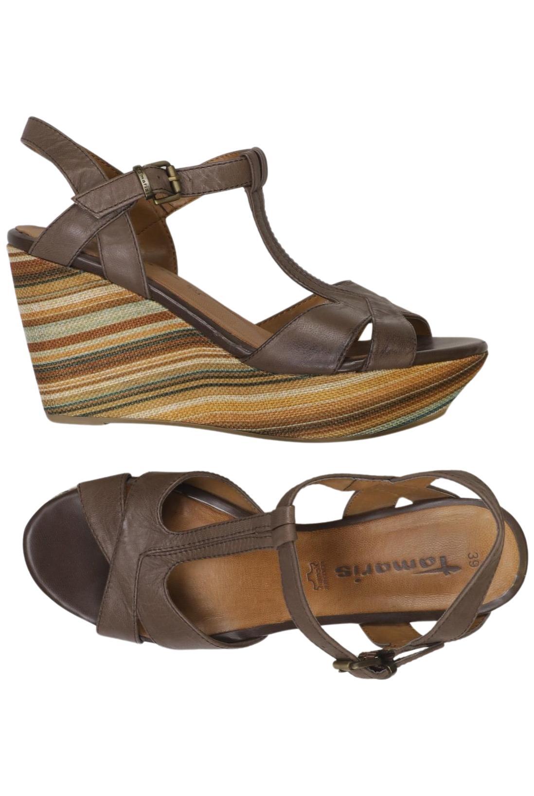 

Tamaris Damen Sandale, braun, Gr. 39