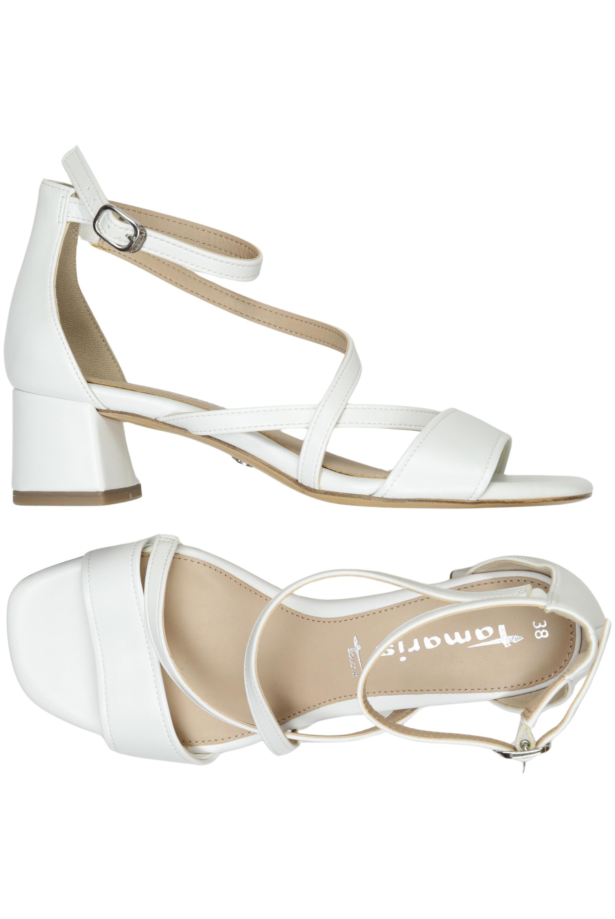 

Tamaris Damen Sandale, weiß, Gr. 38