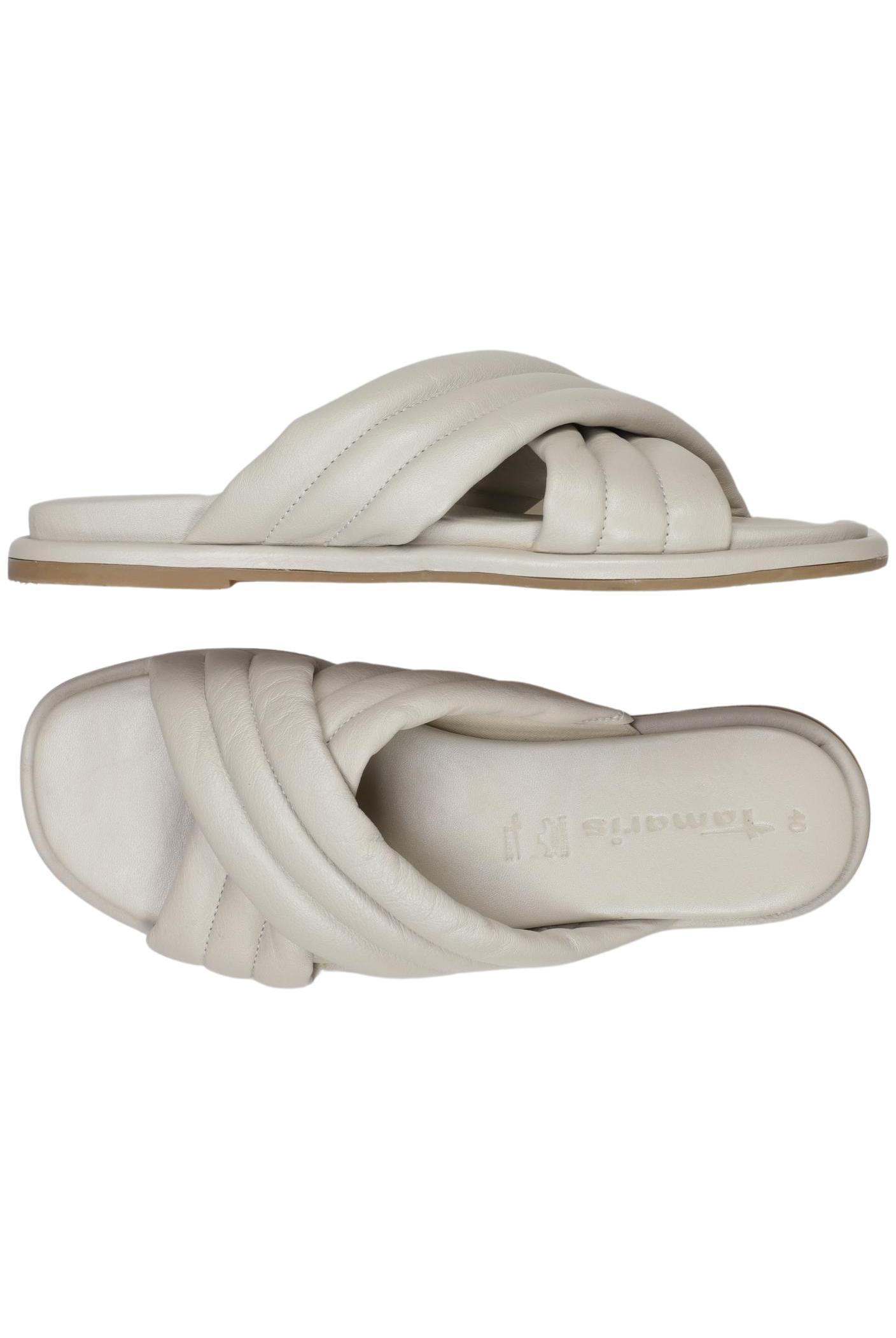 

Tamaris Damen Sandale, cremeweiß, Gr. 40