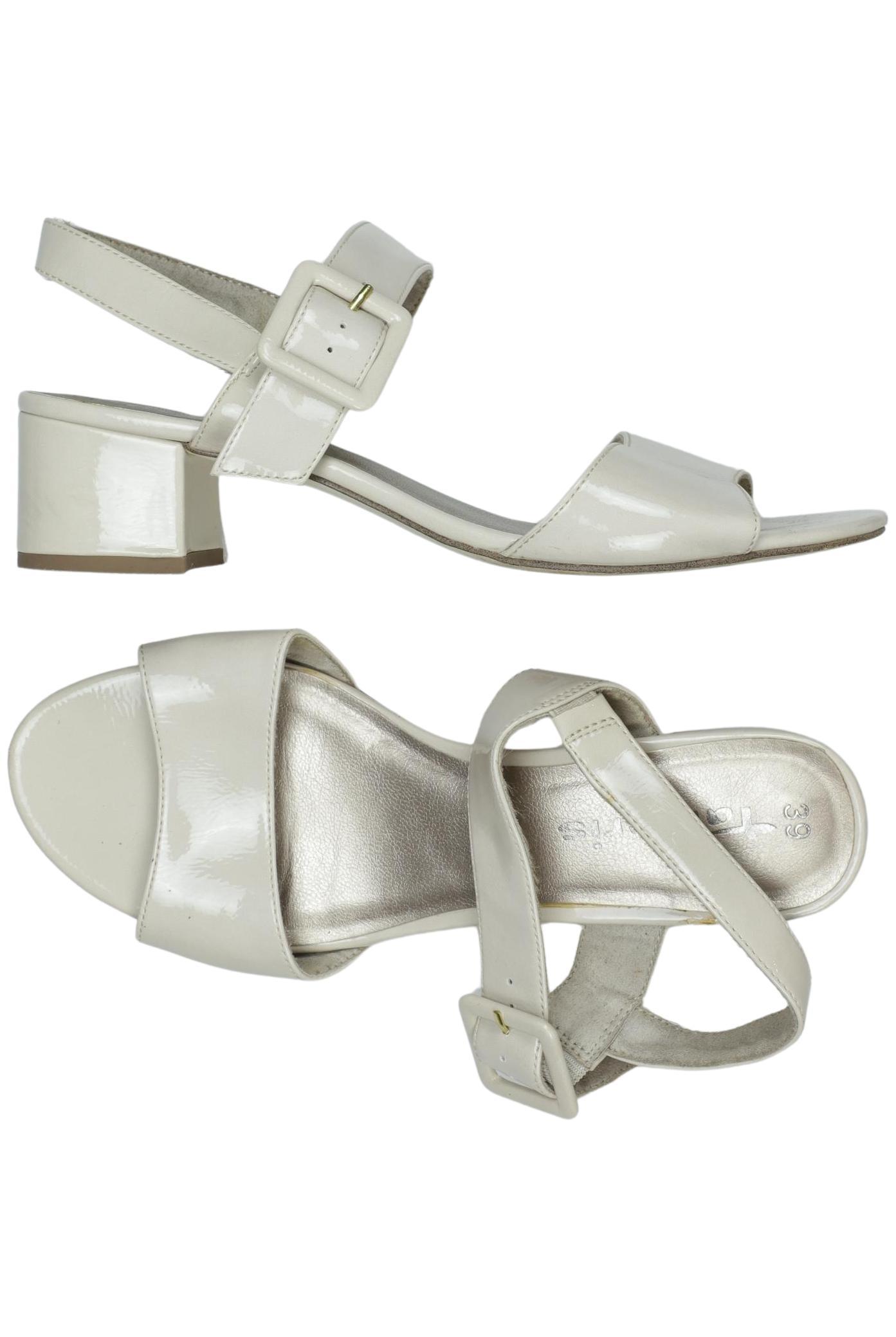 

Tamaris Damen Sandale, cremeweiß, Gr. 39