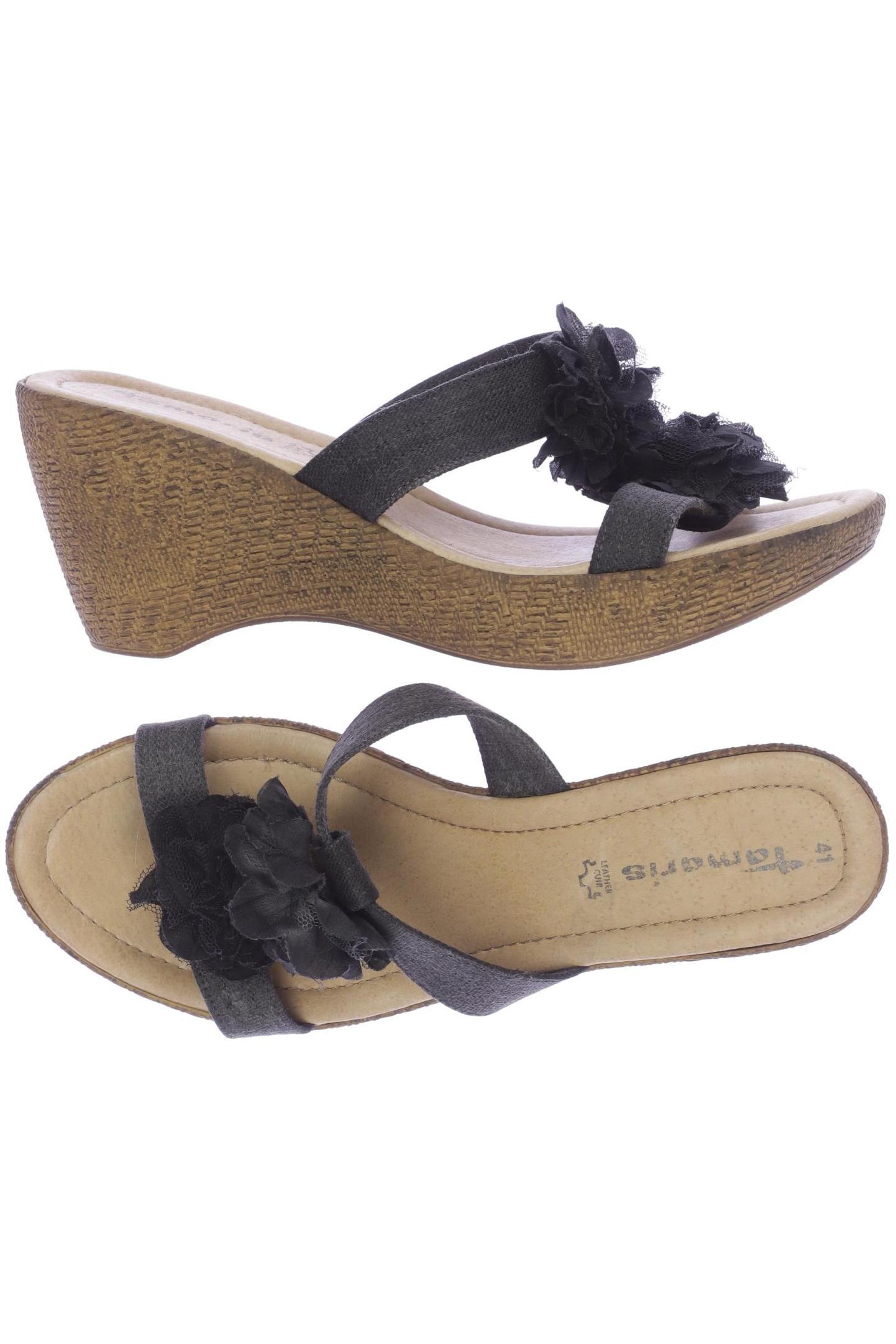 

Tamaris Damen Sandale, schwarz, Gr. 41