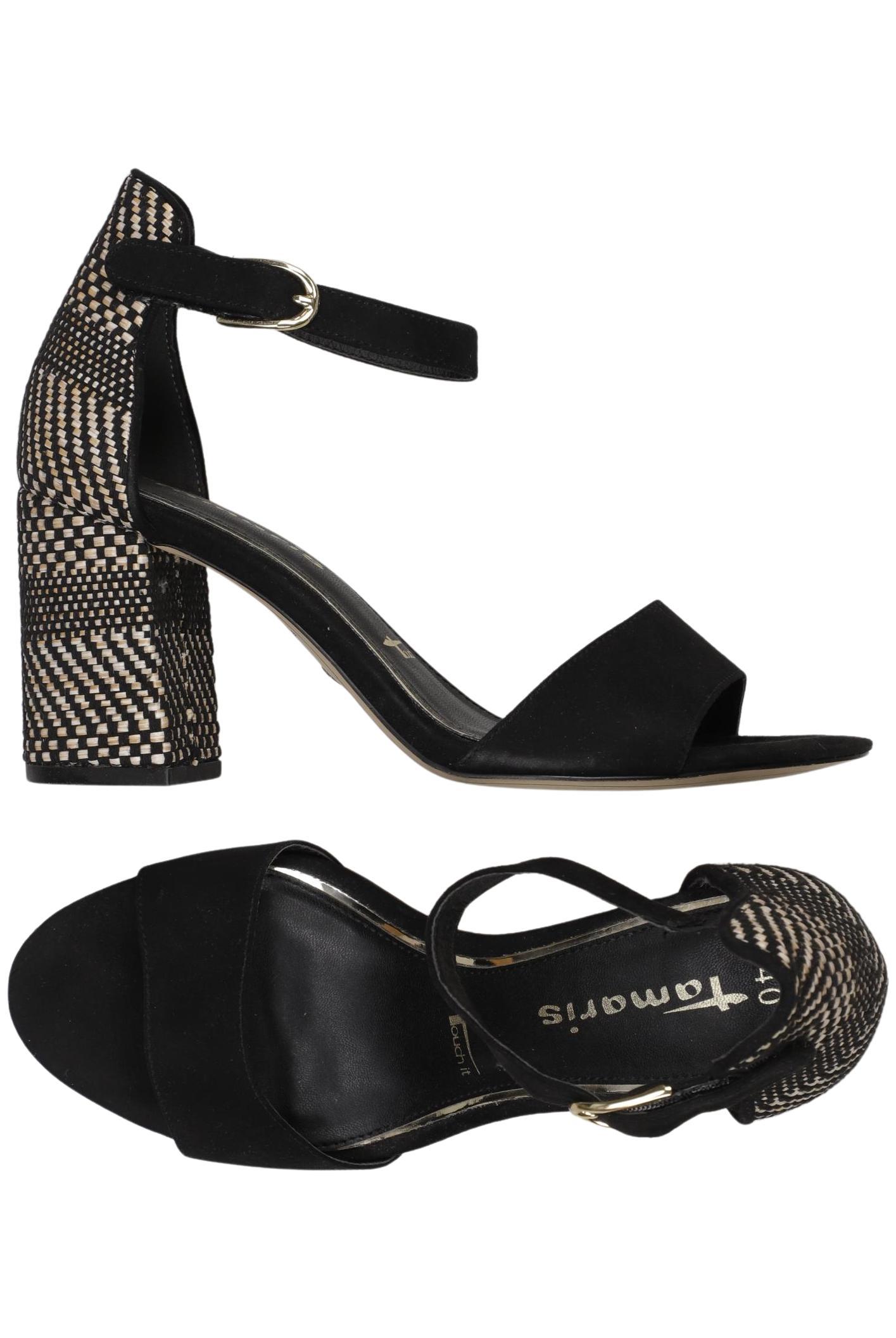 

Tamaris Damen Sandale, schwarz, Gr. 40