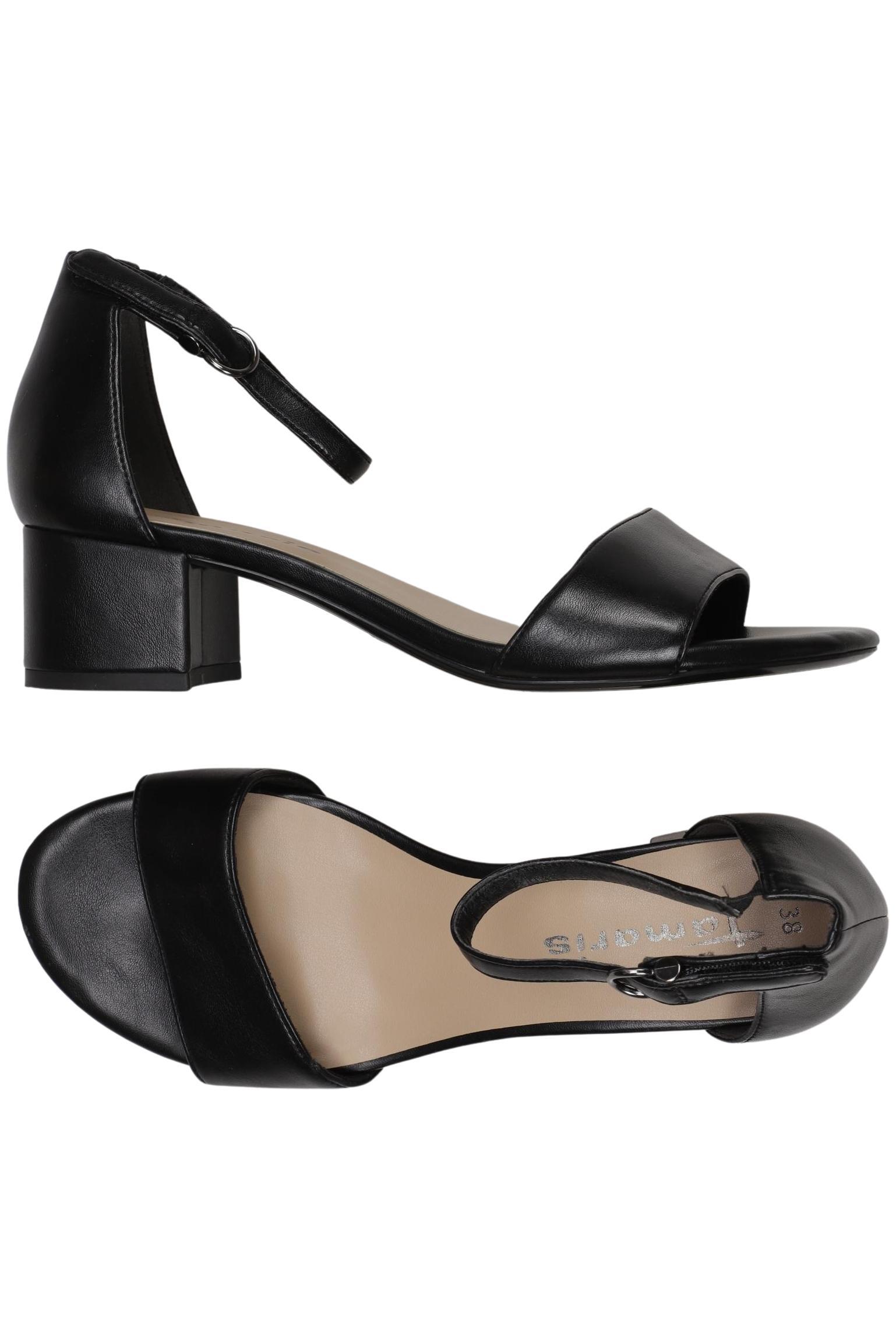 

Tamaris Damen Sandale, schwarz, Gr. 38