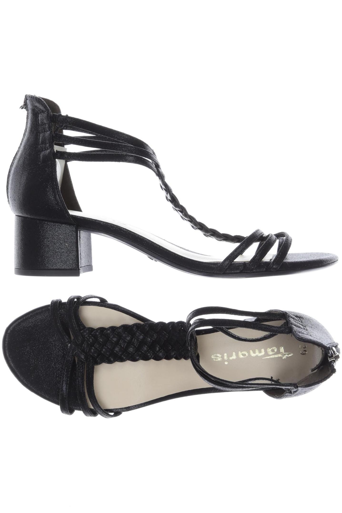 

Tamaris Damen Sandale, schwarz, Gr. 39