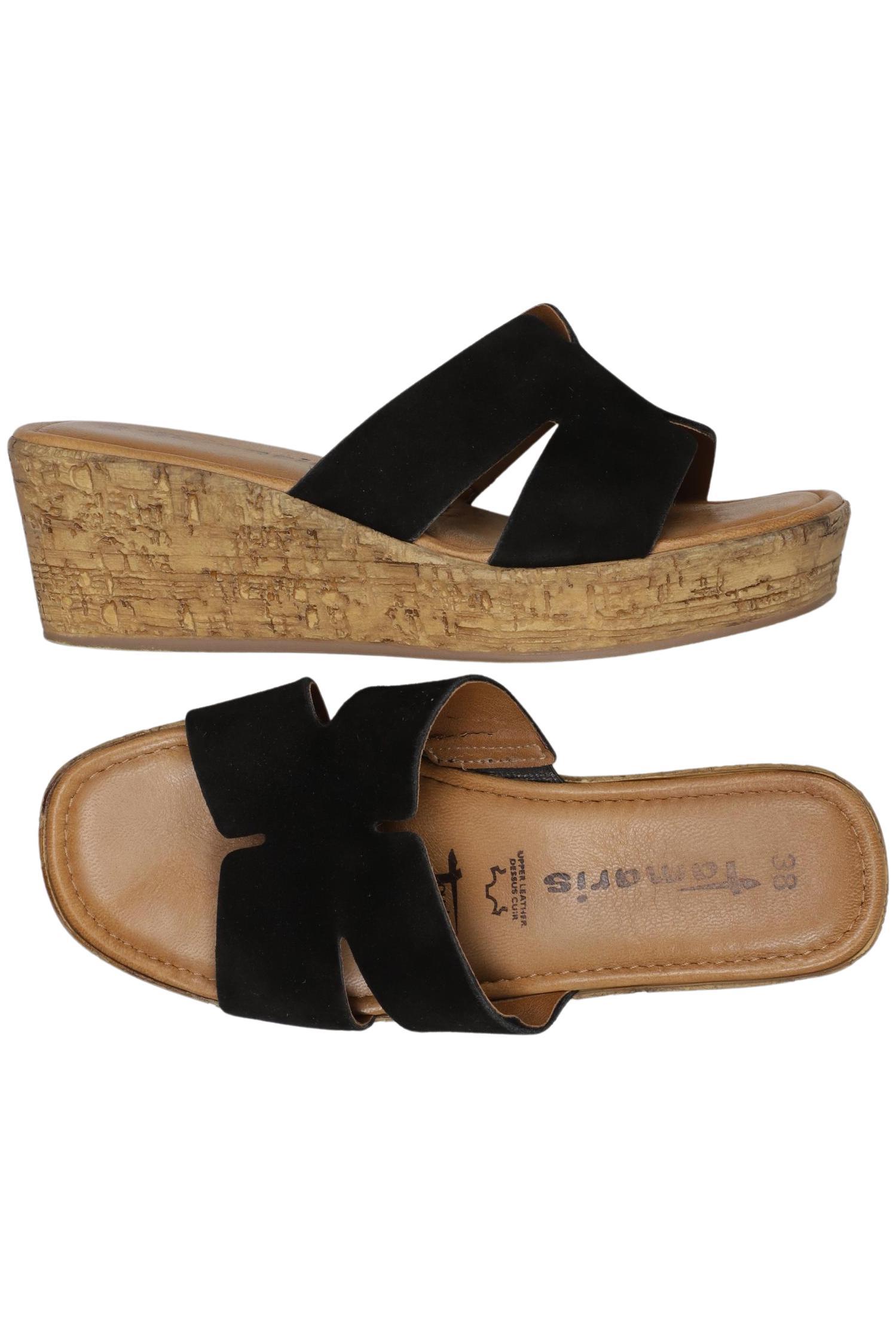 

Tamaris Damen Sandale, schwarz, Gr. 38