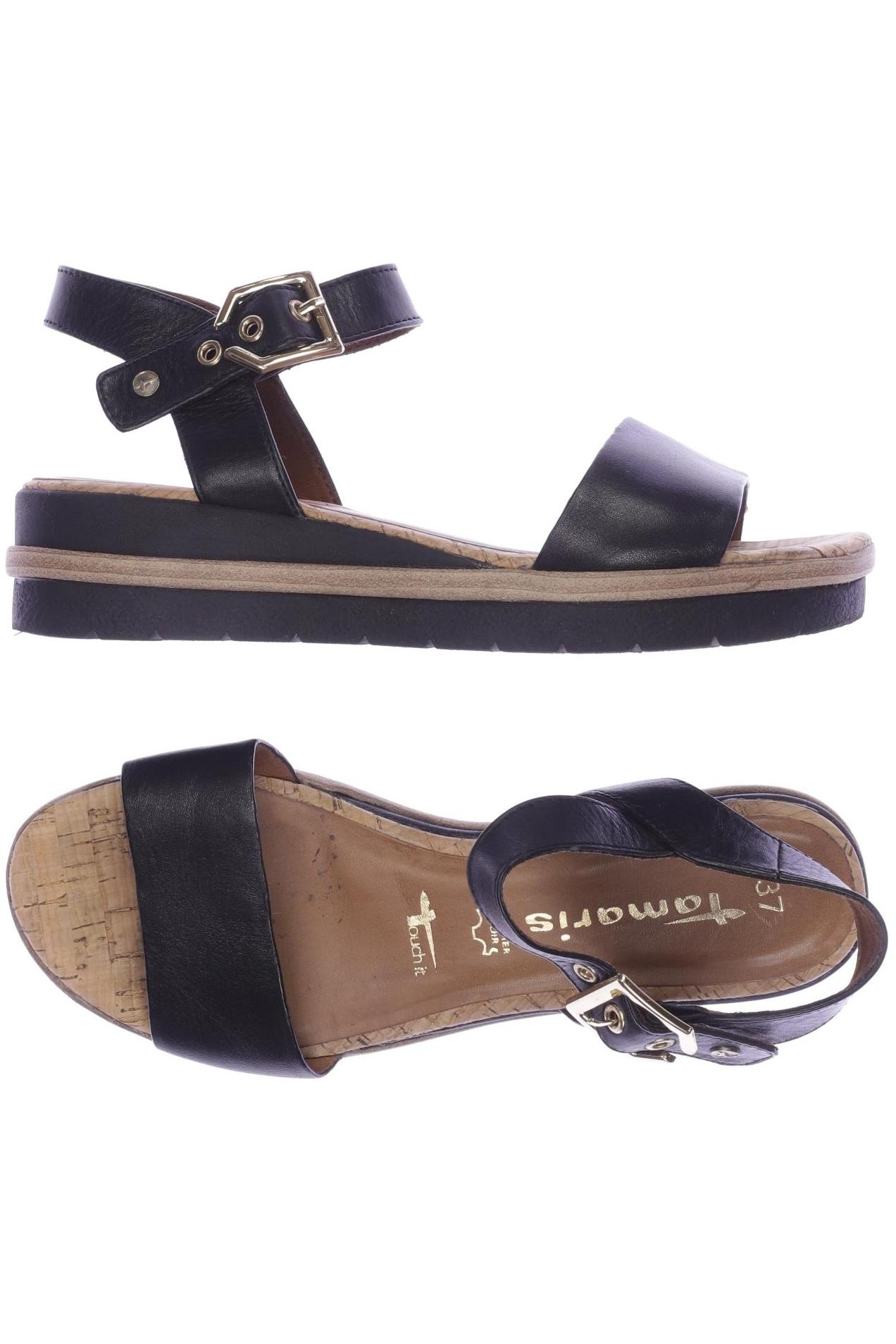 

Tamaris Damen Sandale, schwarz, Gr. 37