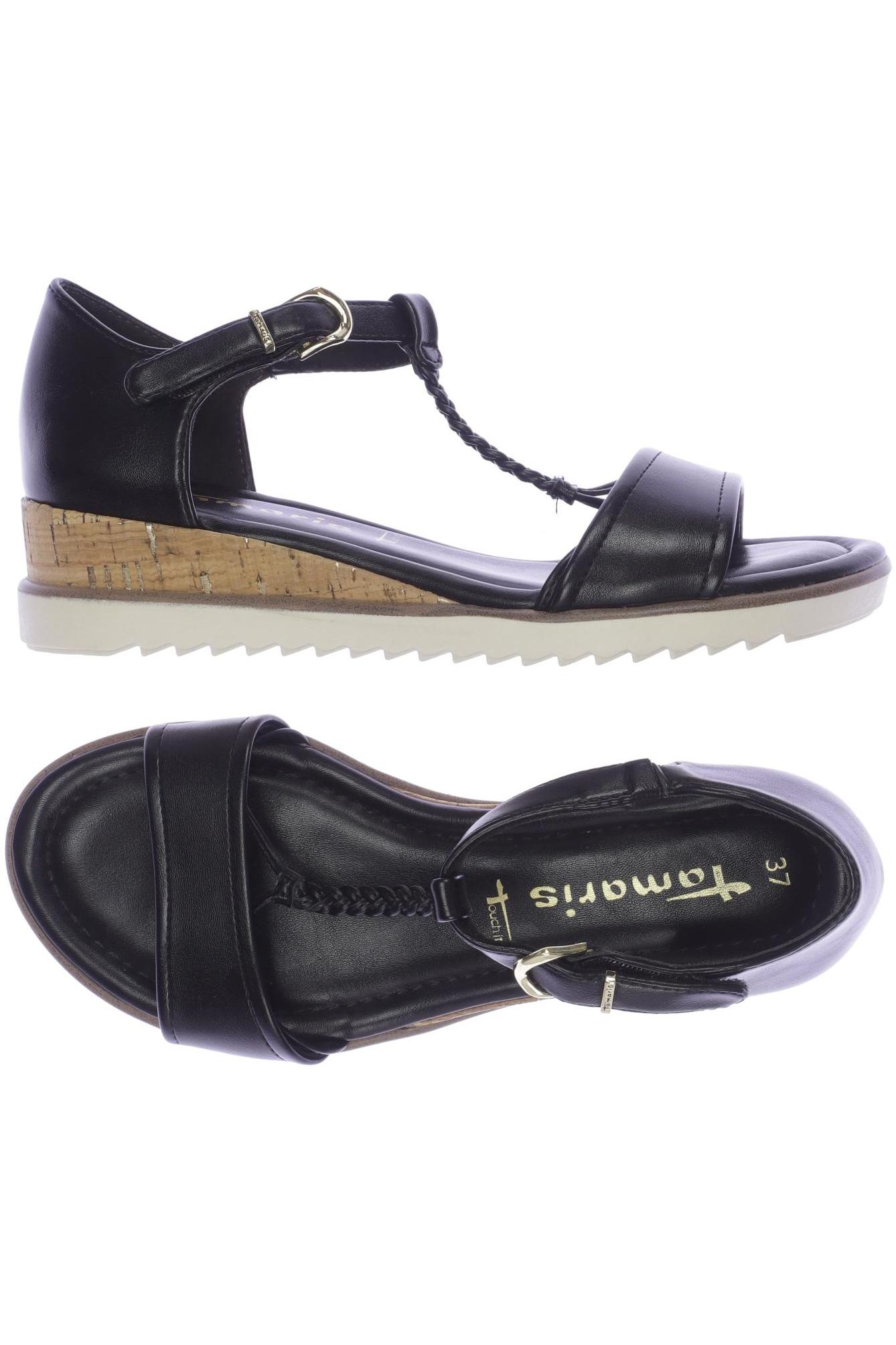 

Tamaris Damen Sandale, schwarz, Gr. 37